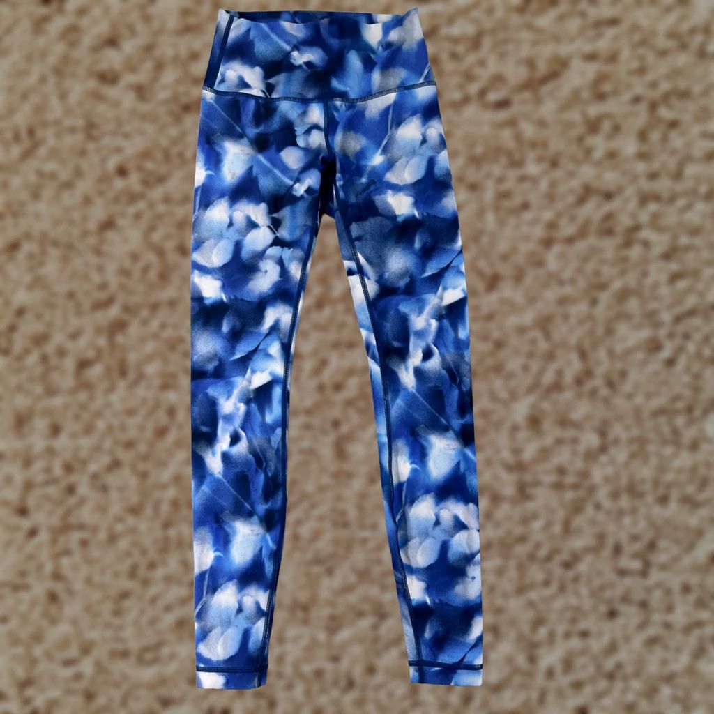 Lululemon Lululemon Wunder Under Pants Womens 4 Blue Hi-Rise 28" Luon W5AP7S Tight Stretch Athletic Yoga Size 27" / US 4 / IT 40 - 1 Thumbnail