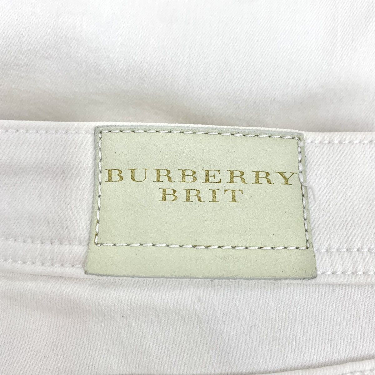 Burberry Burberry White Cotton Casual Denim Pants K26WX Size 25" / US 0 / IT 36 - 6 Thumbnail