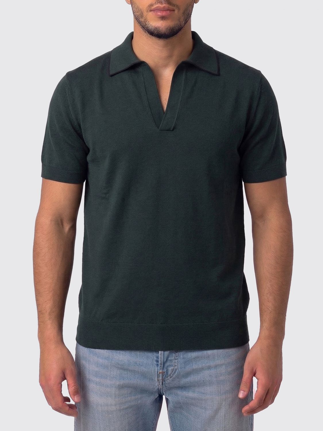 Tom Ford Tom Ford Polo Shirt Men Green Size US S / EU 44-46 / 1 - 1 Thumbnail