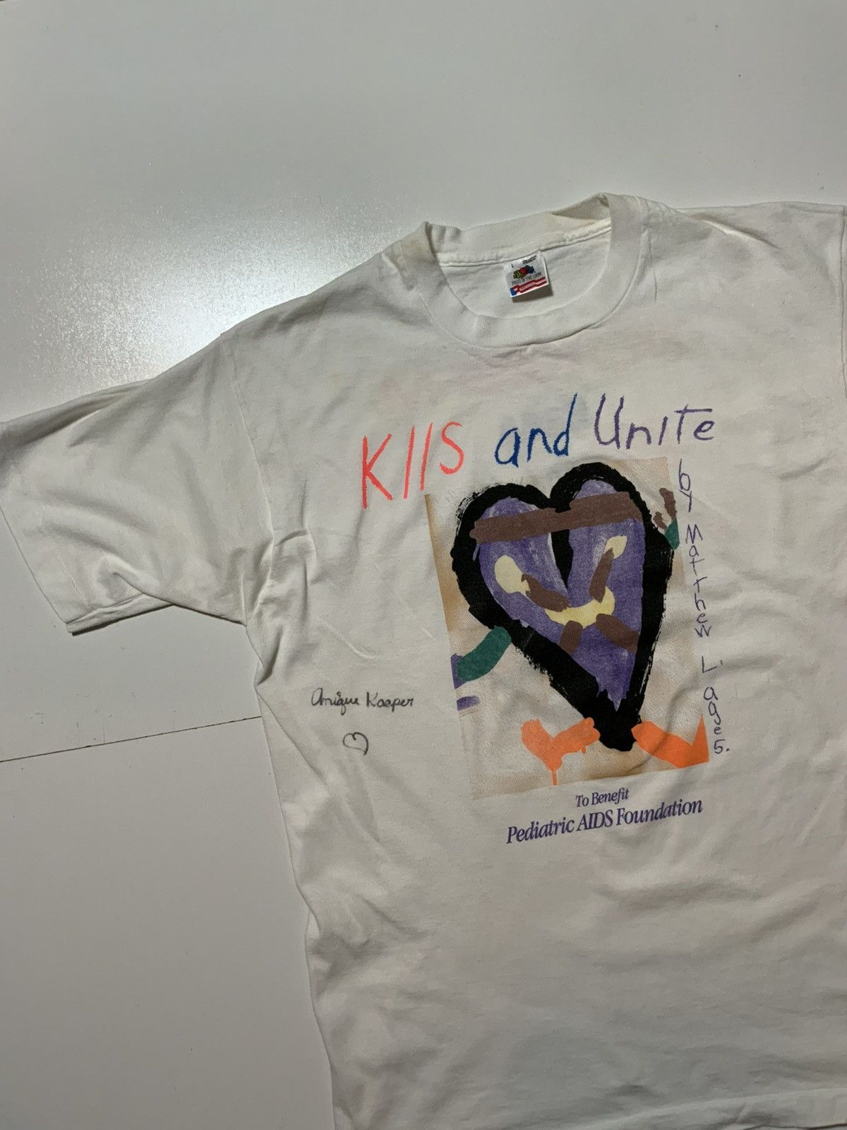 Vintage Vintage 1992 102.7 KIIS FM Unite Concert Vandross T-Shirt Size US L / EU 52-54 / 3 - 4 Thumbnail