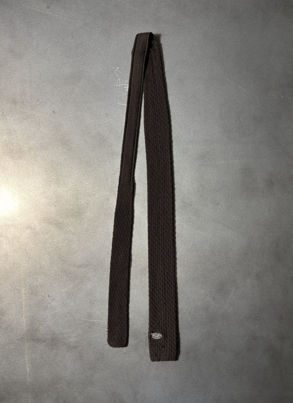 Fendi Vintage Fendi Tie Knit Wool Straight Bar Necktie Flat Top Size ONE SIZE - 4 Thumbnail