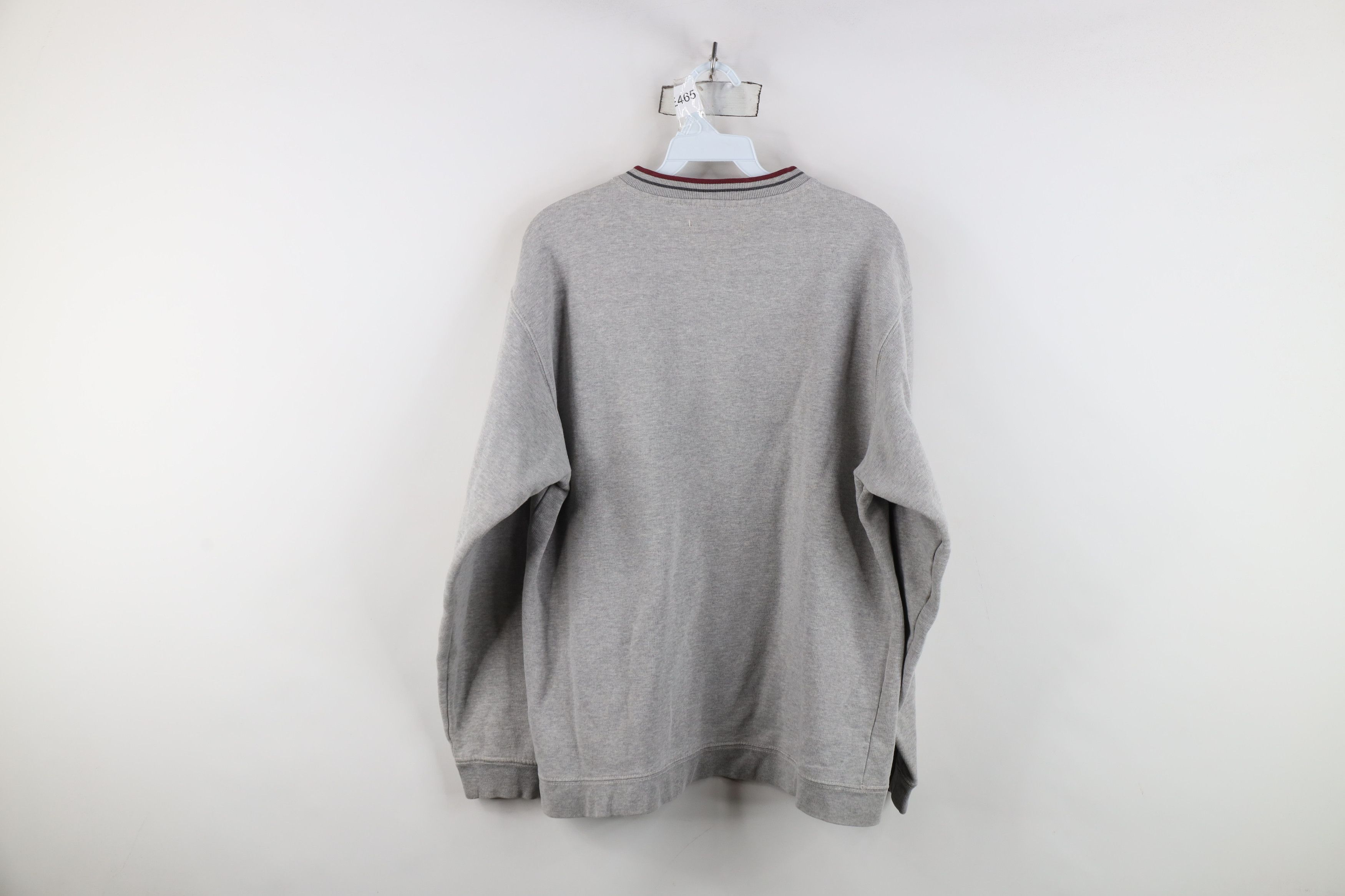 Eddie Bauer Vintage 90s Eddie Bauer Script V-Neck Sweatshirt Gray Size US M / EU 48-50 / 2 - 12 Thumbnail