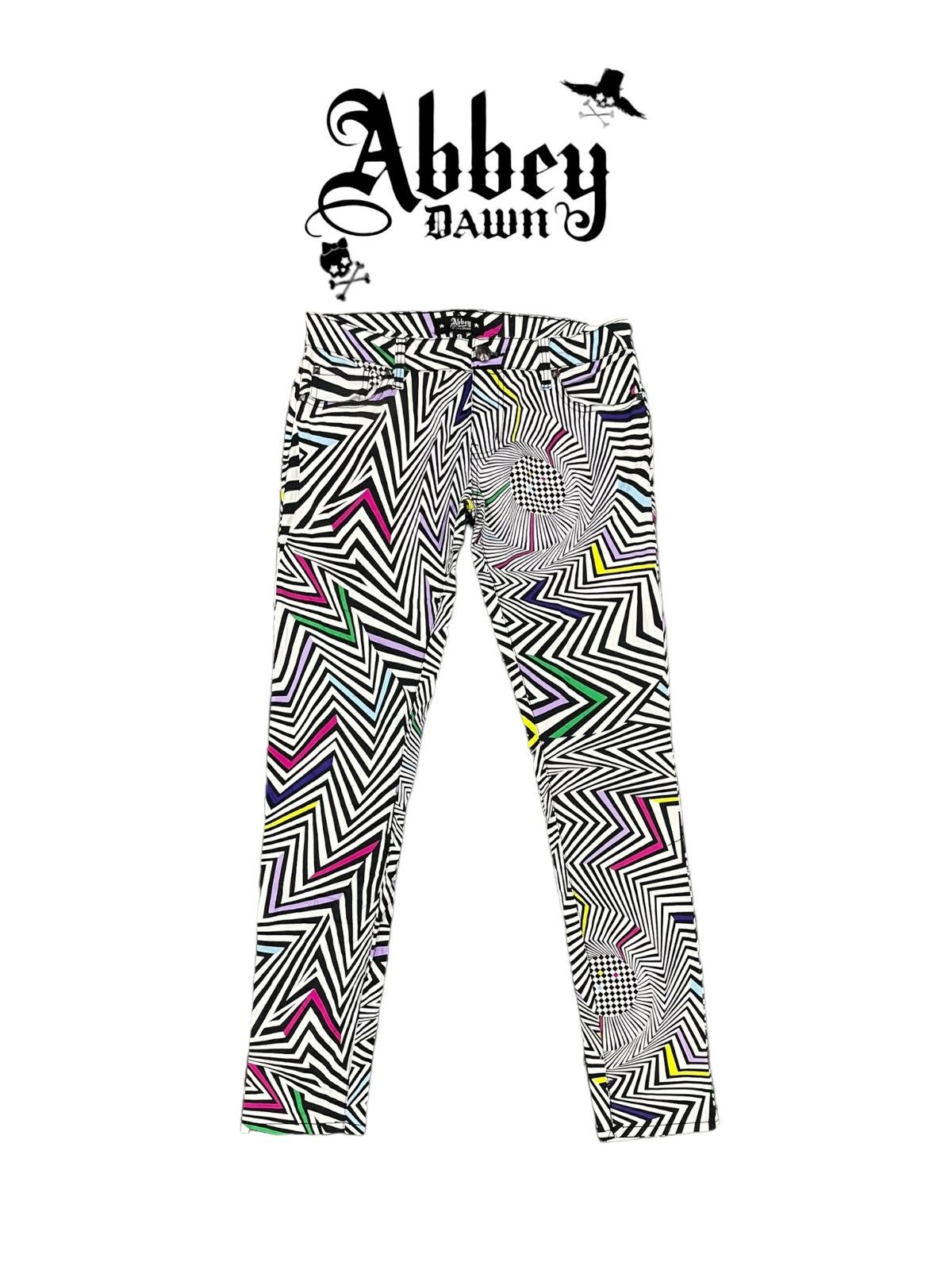 Girl Skateboards × Hysteric Glamour × If Six Was Nine Avril Lavigne Abbey Dawn Skate8 Statement Skinny Pants Size US 30 / EU 46 - 3 Thumbnail