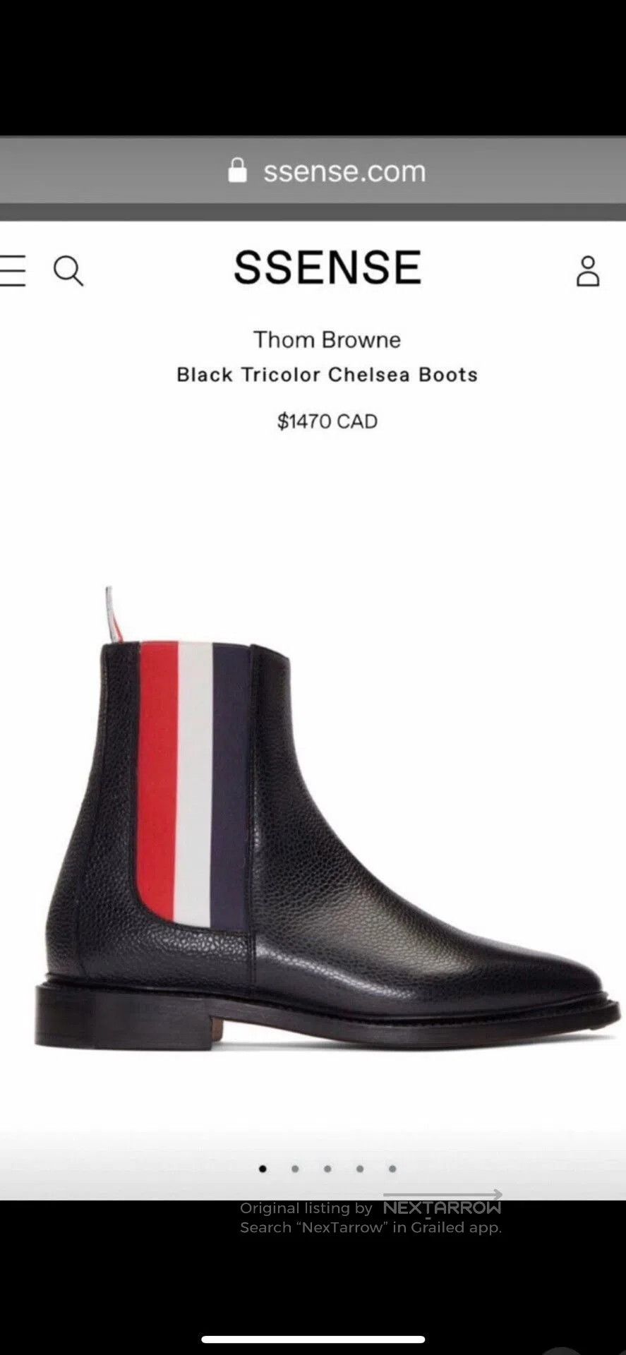 Thom Browne Thom Browne Chelsea Boots Classic Design. Size US 6 / EU 39 - 8 Thumbnail