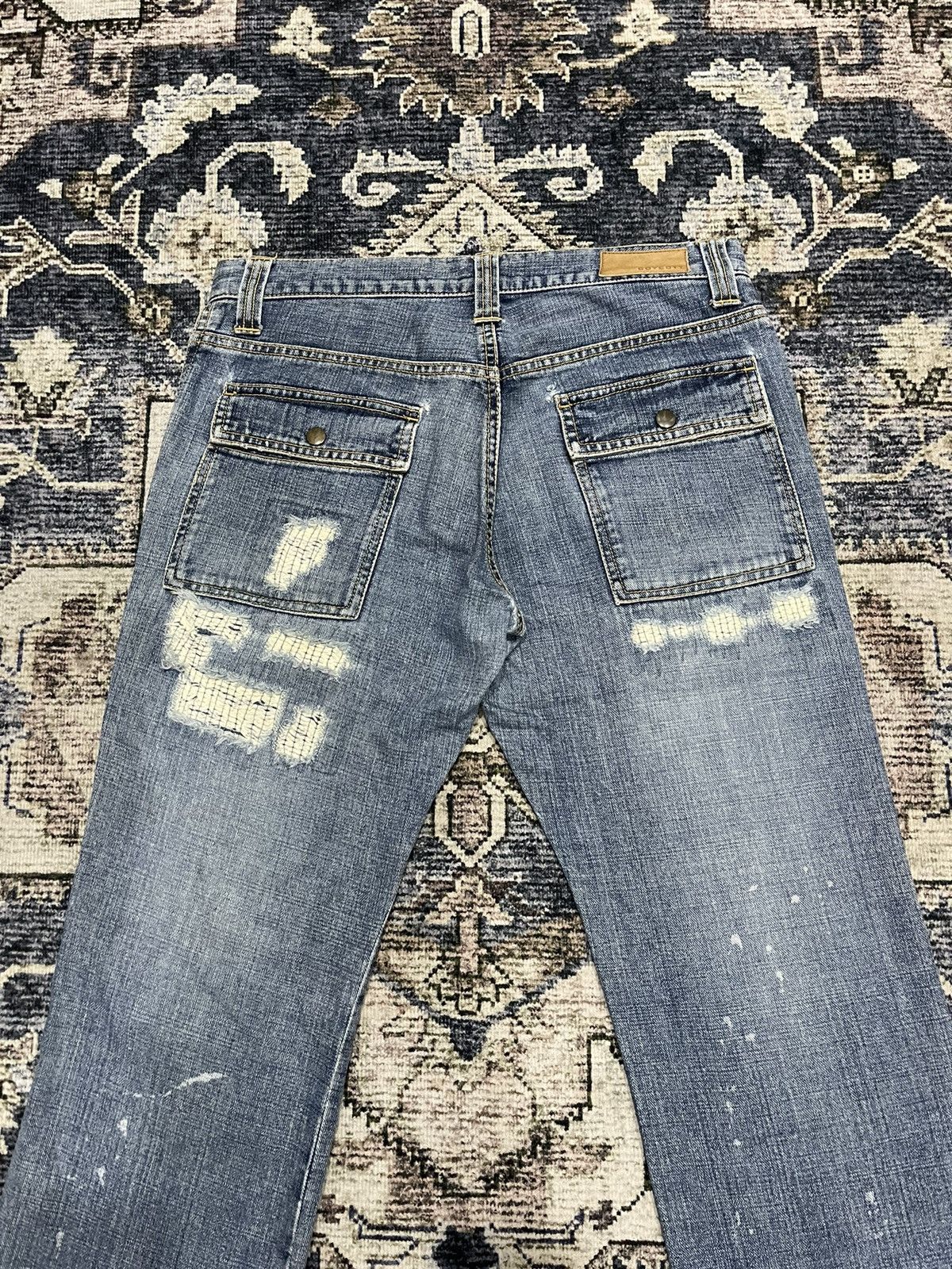 Boycott × If Six Was Nine × Vintage Vintage BOYCOTT Bush Pants Distressed Denim Pants Size US 33 - 13 Thumbnail