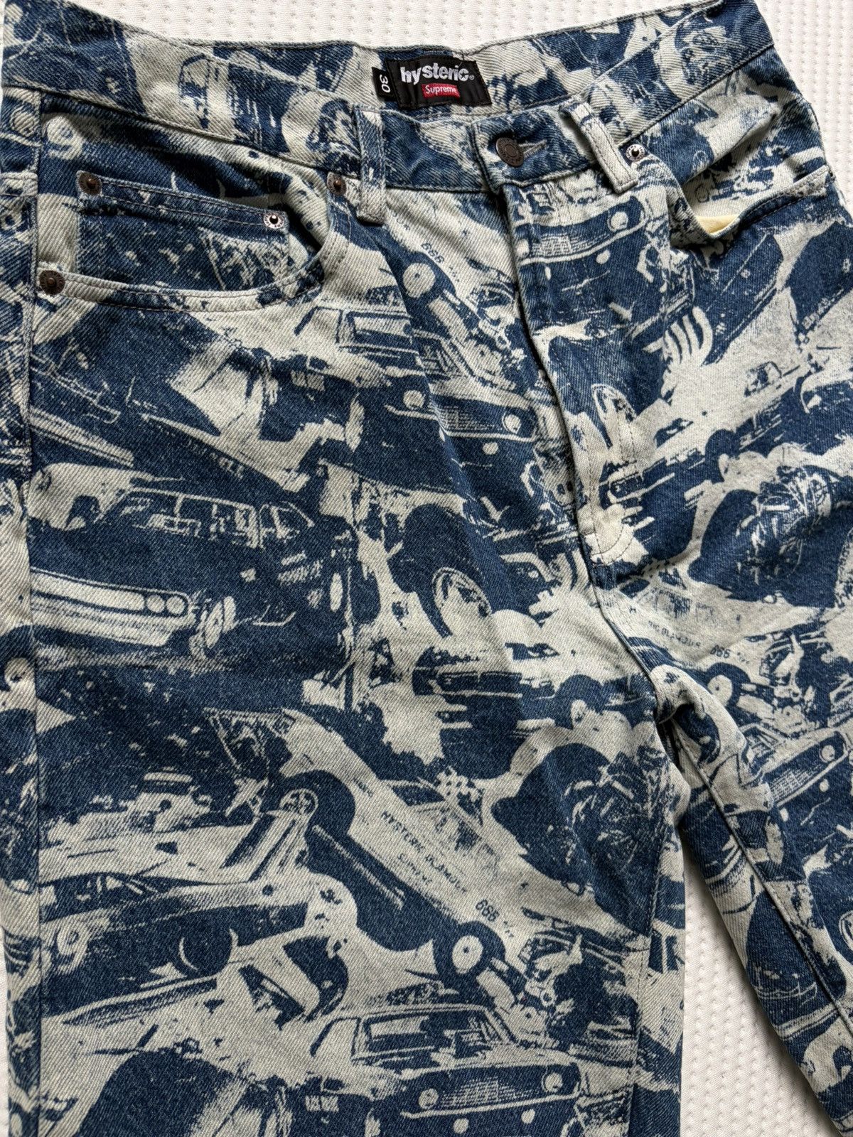 Hysteric Glamour × Supreme Supreme X Hysteric Glamour “Cars” Jeans Size US 30 / EU 46 - 3 Thumbnail