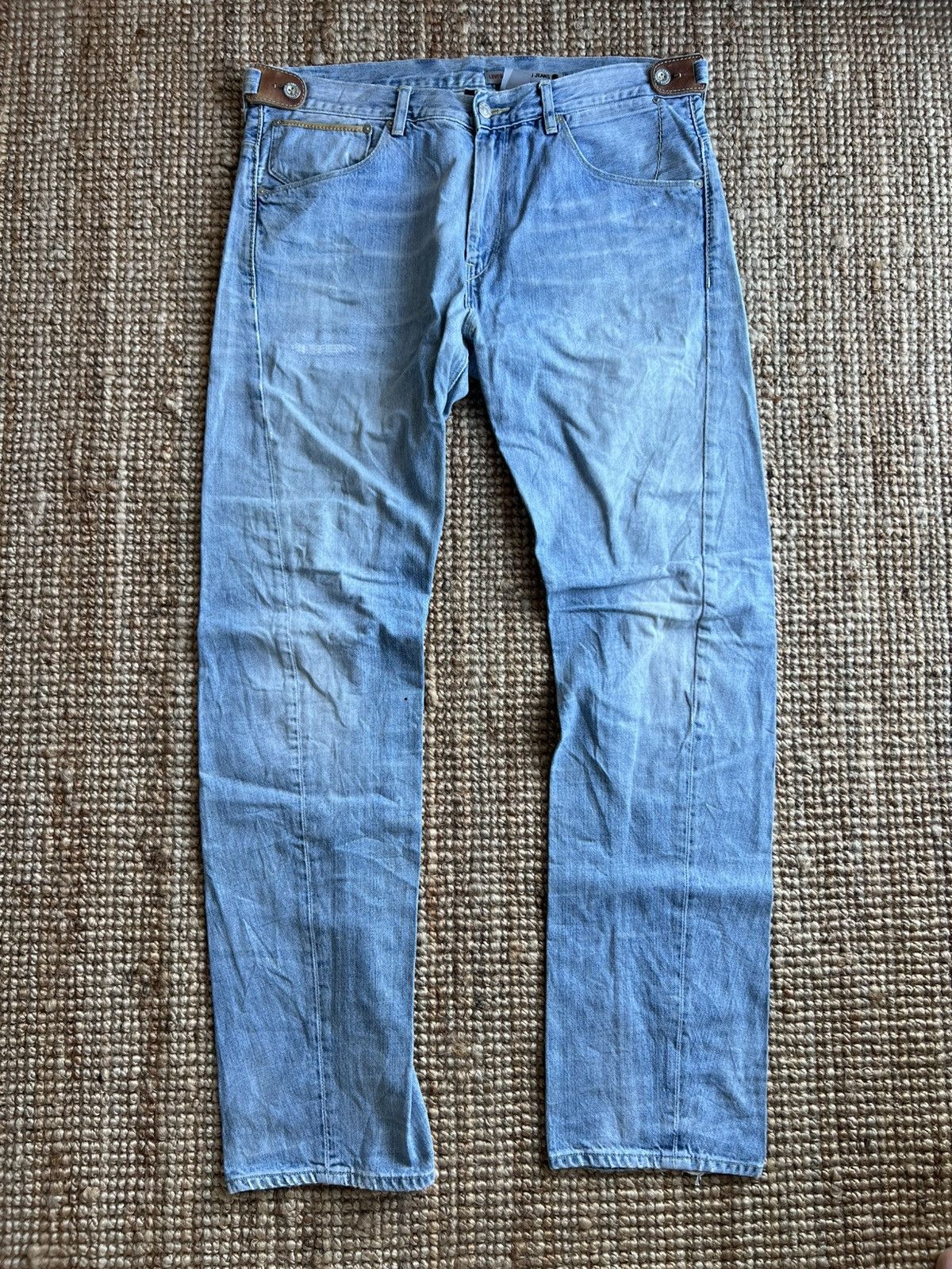 Levi's Levis Engineered Jeans Leather Side Belt W36 Actual 38x34 Size US 36 / EU 52 - 1 Thumbnail