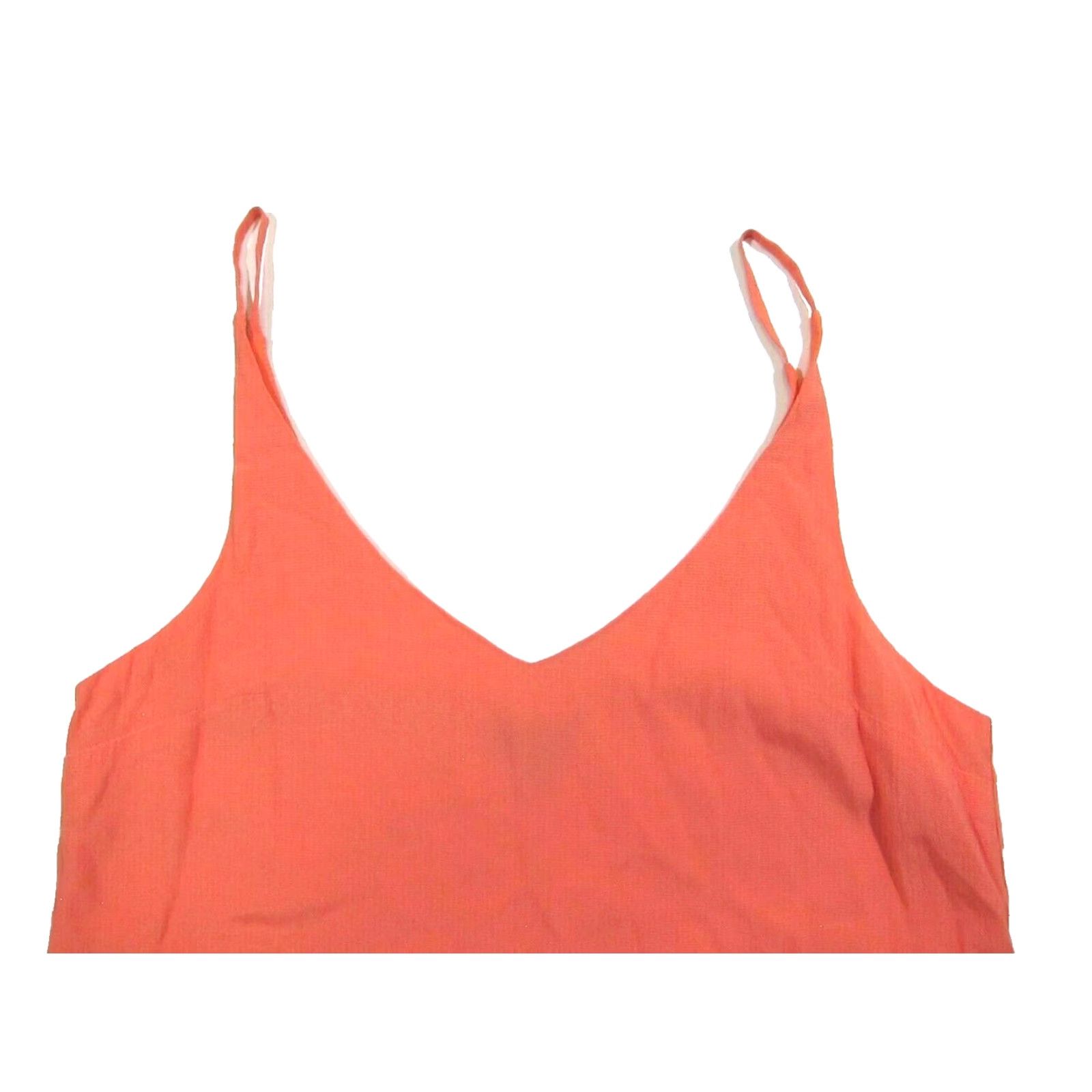 Topshop Topshop 100% Rayon Orange Coral Pink Spaghetti Strap Tunic Tank Dress Women 8 Size M / US 6-8 / IT 42-44 - 5 Thumbnail