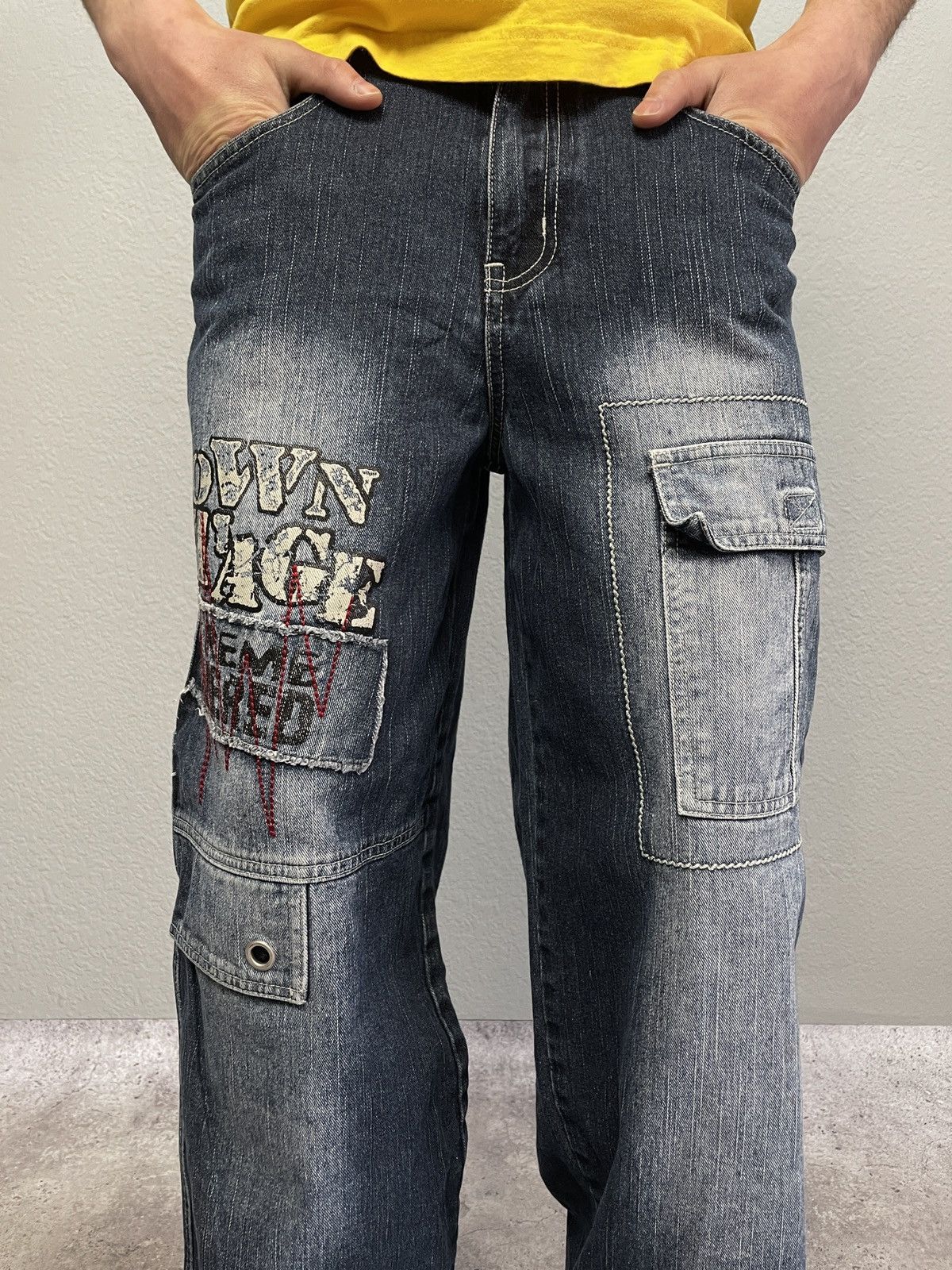 Wu-Tang Clan Vintage Eminem Style 00s Carpenter Denim Rap Jens Pants Size US 30 / EU 46 - 4 Thumbnail