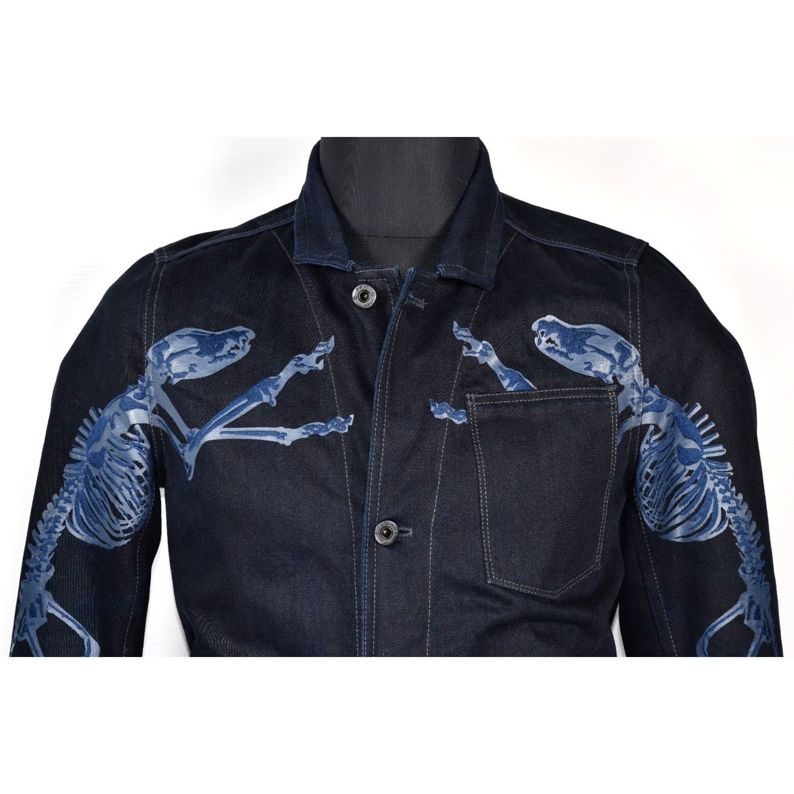 G-Star G-Star Raw Trigger 3D Cropped Blazer Jacket Men M Denim Blue Shirt Hoodie? Size 40R - 2 Thumbnail