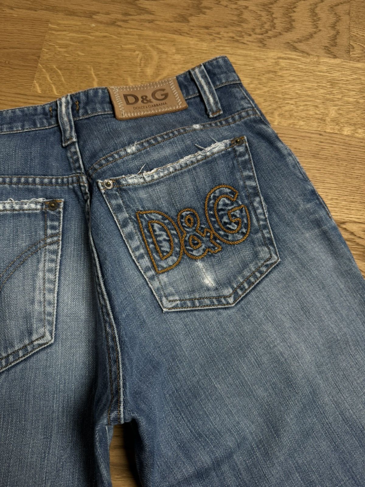 image of Dolce Gabbana Big Logo Jeans (31) in Denim, Men's