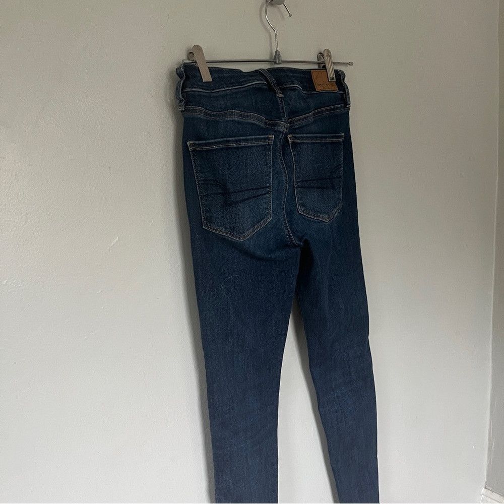 American Eagle Outfitters AEO American Eagle High Rise Next Level Jeans 2 Short Size 24" / US 00 / IT 34 - 4 Thumbnail
