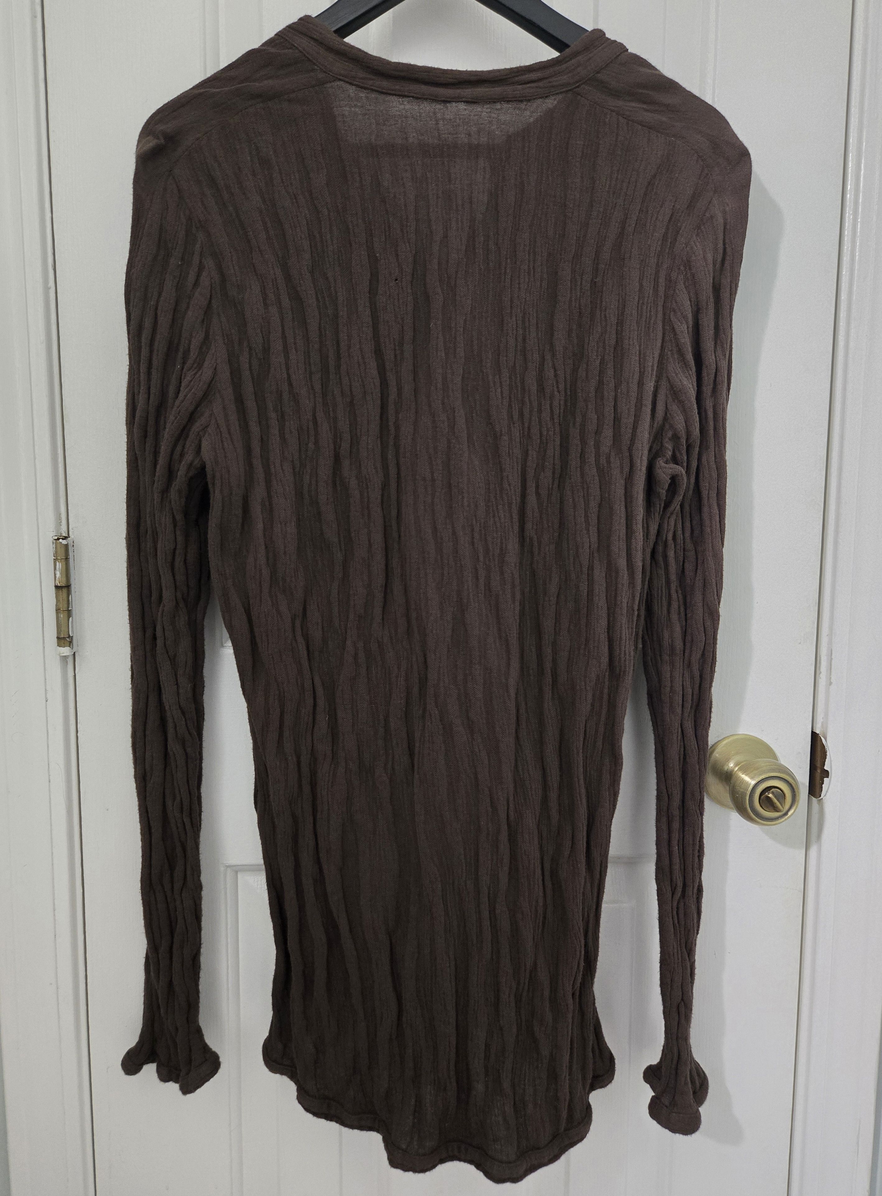 Carpe Diem C. Diem L'Maltieri Wrinkle Effect Cotton Button-up Cardigan Size US L / EU 52-54 / 3 - 2 Thumbnail