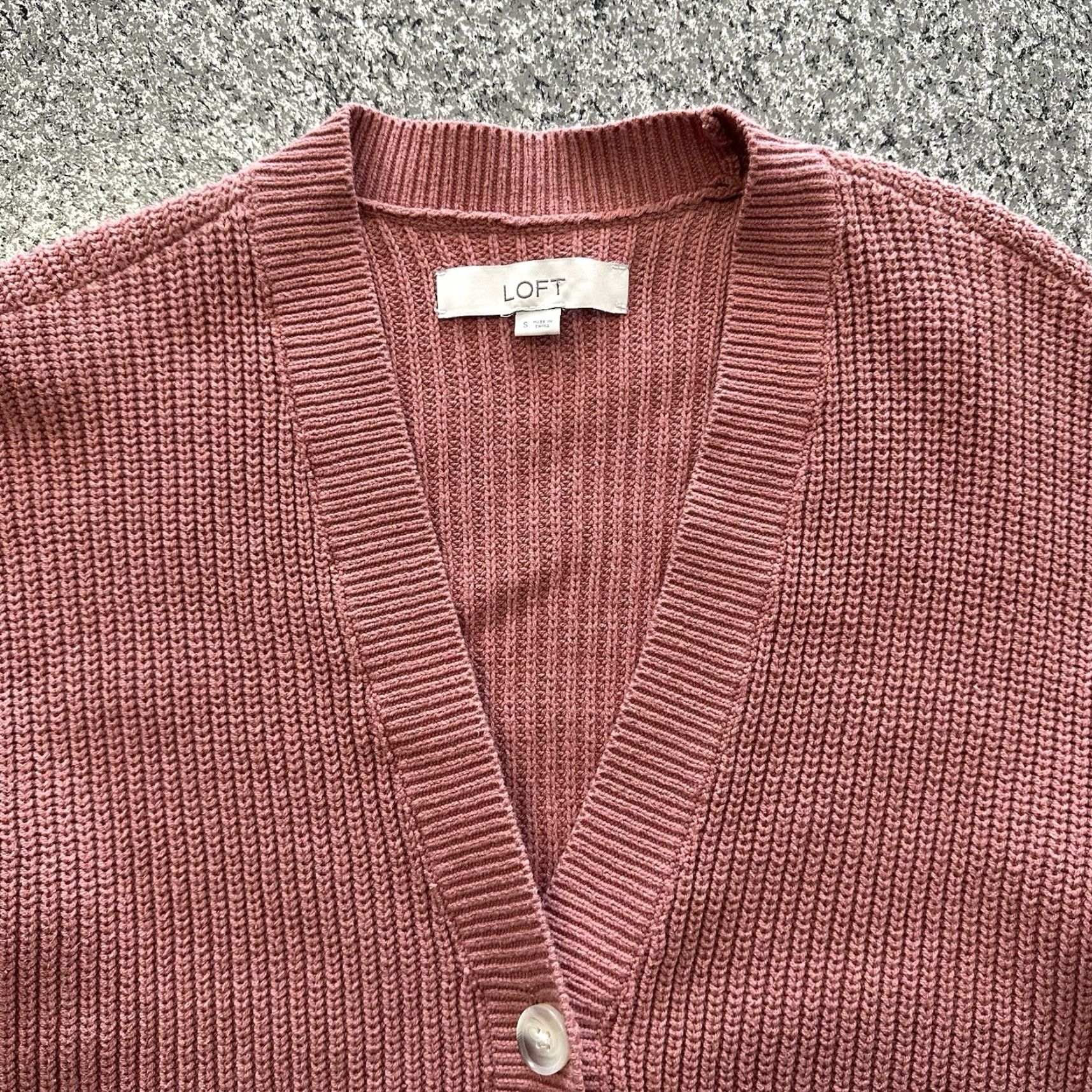 Loft Loft Cardigan Sweater Womens S Button Up Front Knit Red Size S / US 4 / IT 40 - 3 Thumbnail