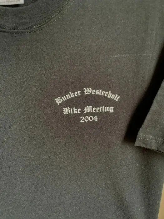 Band Tees Biker meeting 2004 T-shirt size L color black reverse logo Size US L / EU 52-54 / 3 - 3 Thumbnail