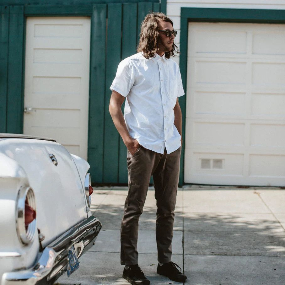 Taylor Stitch The Short Sleeve California in White Spacedye Size US S / EU 44-46 / 1 - 10 Thumbnail