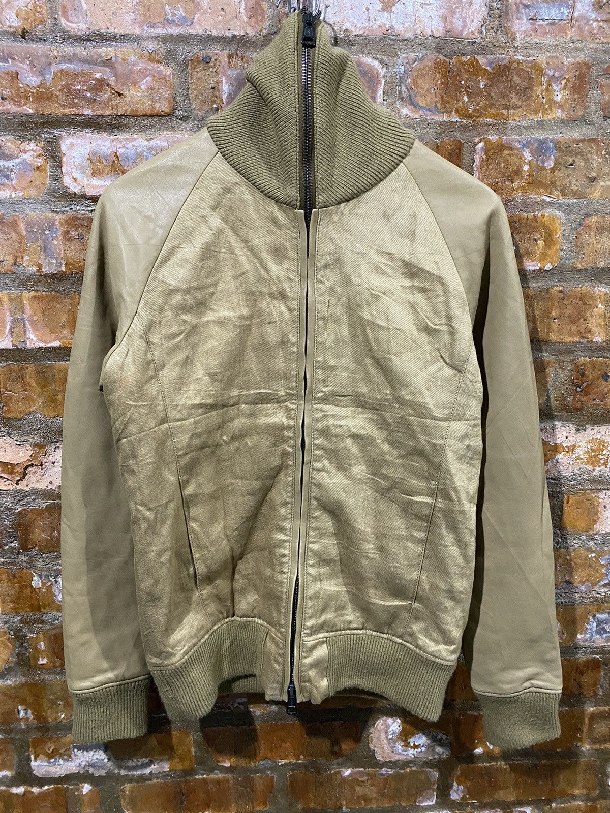 AKM × If Six Was Nine × Japanese Brand 2000s AKM Japan Bono Gimp Leather sleeve Jacket Size US S / EU 44-46 / 1 - 2 Thumbnail