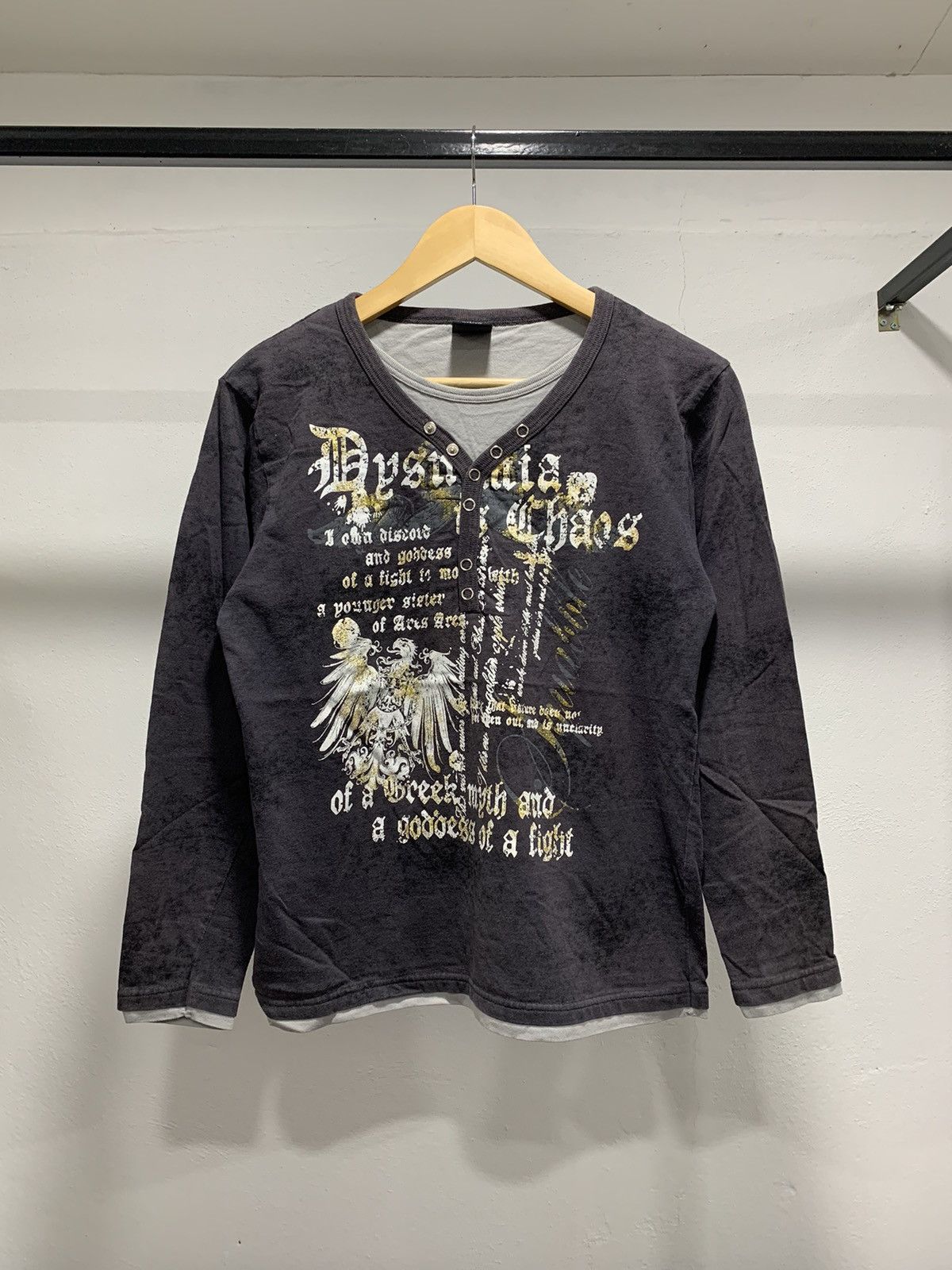 Hysteric Glamour × Japanese Brand × Vintage 💥FINAL DROP💥 Beaumere Poem Wording Ls Size US M / EU 48-50 / 2 - 2 Thumbnail