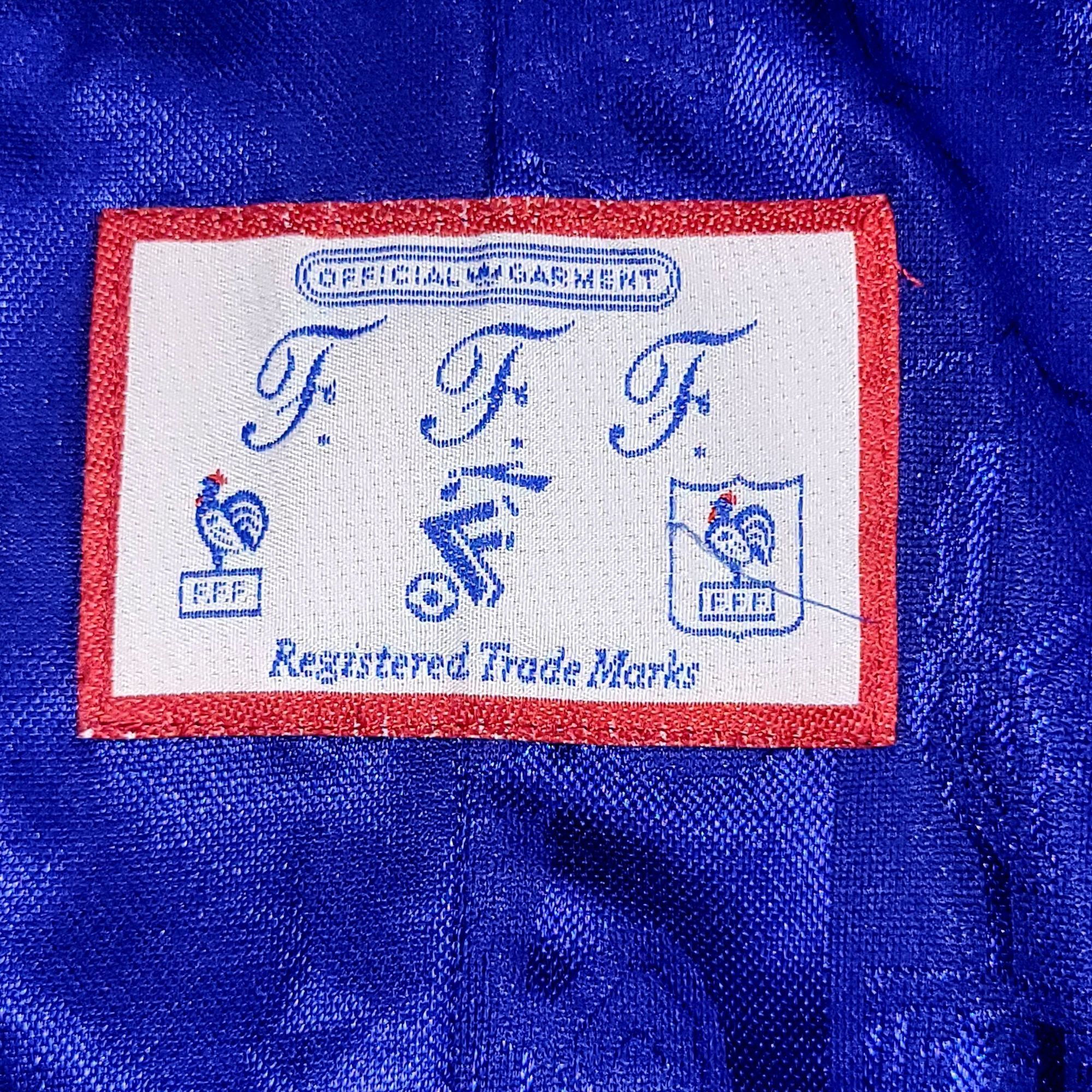 Adidas Zidane France Adidas 1996 EURO CUP Soccer Jersey Shirt L Size US L / EU 52-54 / 3 - 8 Thumbnail