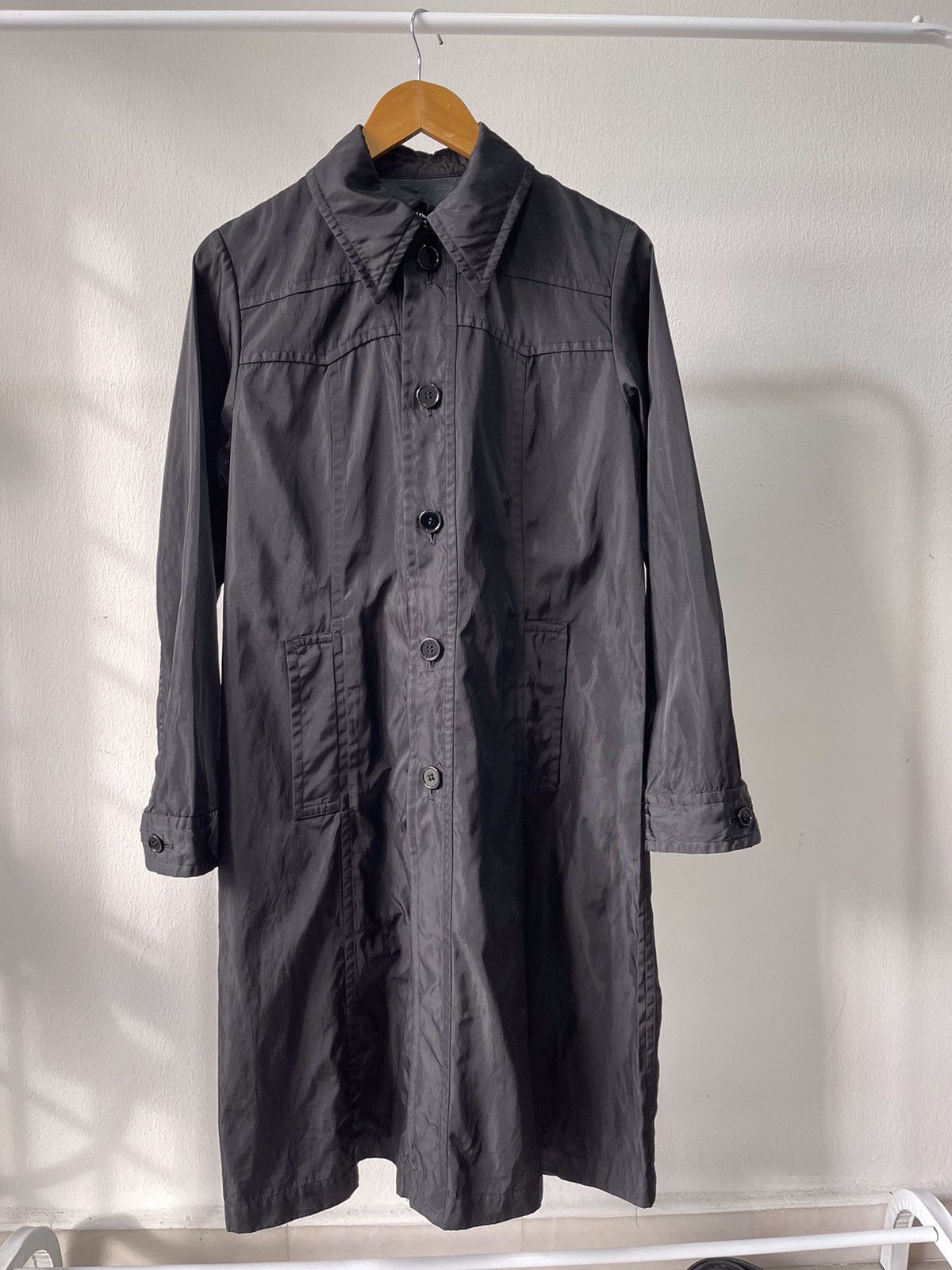 Comme des Garcons × Rei Kawakubo × Tricot Comme des Garcons 2001 Tricot Comme Des Garçons Long Jacket parka Size S / US 4 / IT 40 - 2 Thumbnail