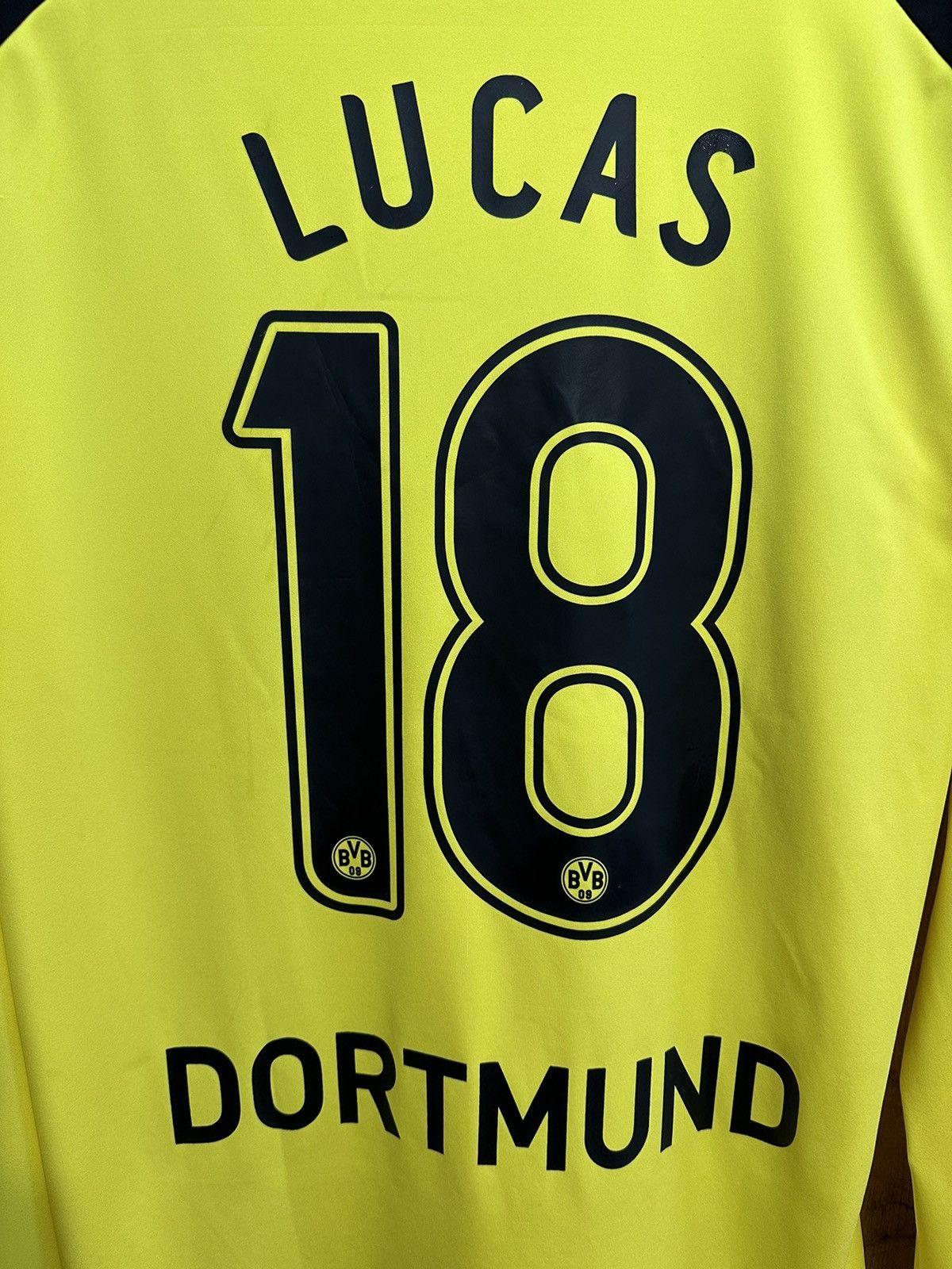 Vintage #18 LUCAS Borrusia Dortmund 2009/10 Kappa Home Shirt Jersey Size US XL / EU 56 / 4 - 8 Thumbnail
