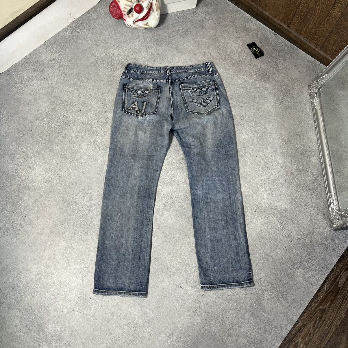 Armani Vintage EA Armani Jeans Big Logo Size US 36 / EU 52 - 1 Thumbnail