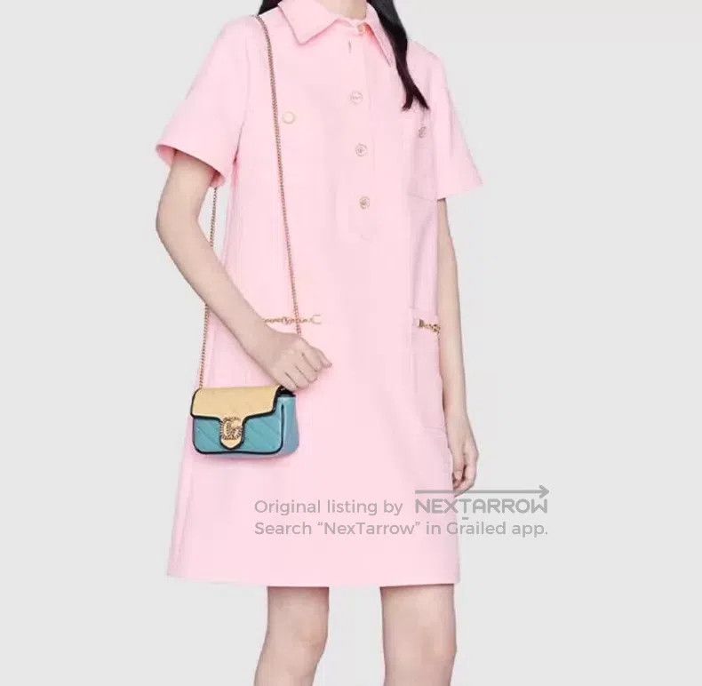 Gucci Gucci Pink pocket collar lapel single-breasted short-sleev Size XS / US 0-2 / IT 36-38 - 9 Thumbnail