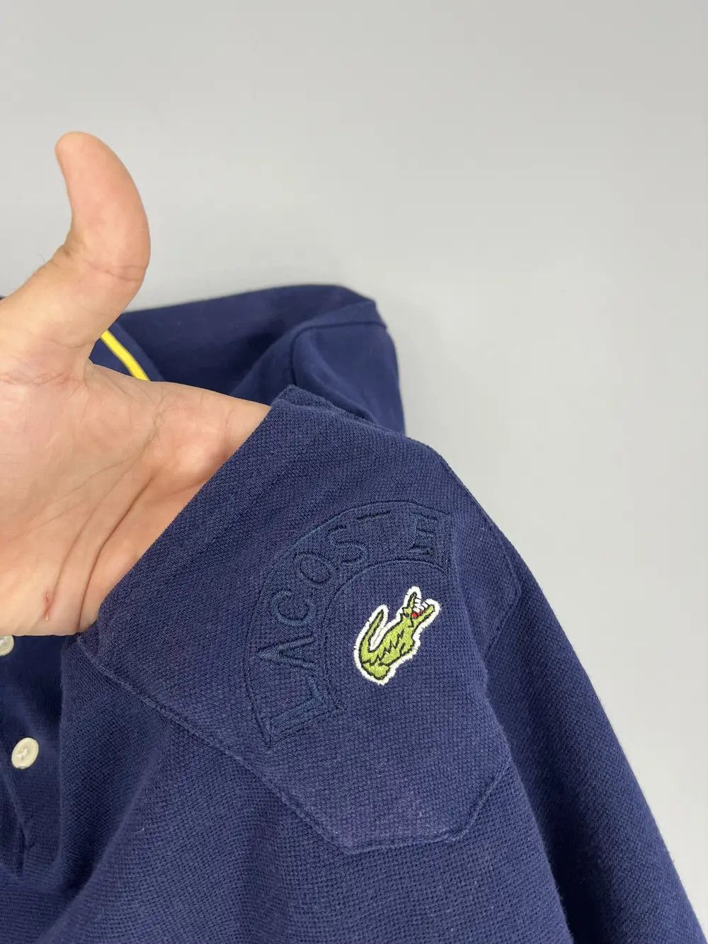 Lacoste Vintage Chemise Lacoste Big Logo Made in France Polo t-shirt Size US M / EU 48-50 / 2 - 7 Thumbnail