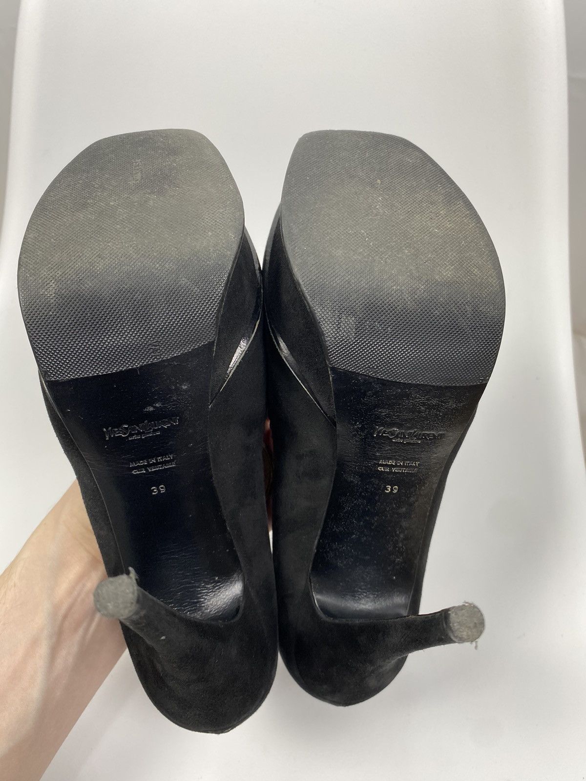 Yves Saint Laurent Yves Saint Laurent Suede Platform Heels size 39 Size US 8 / IT 38 - 10 Thumbnail