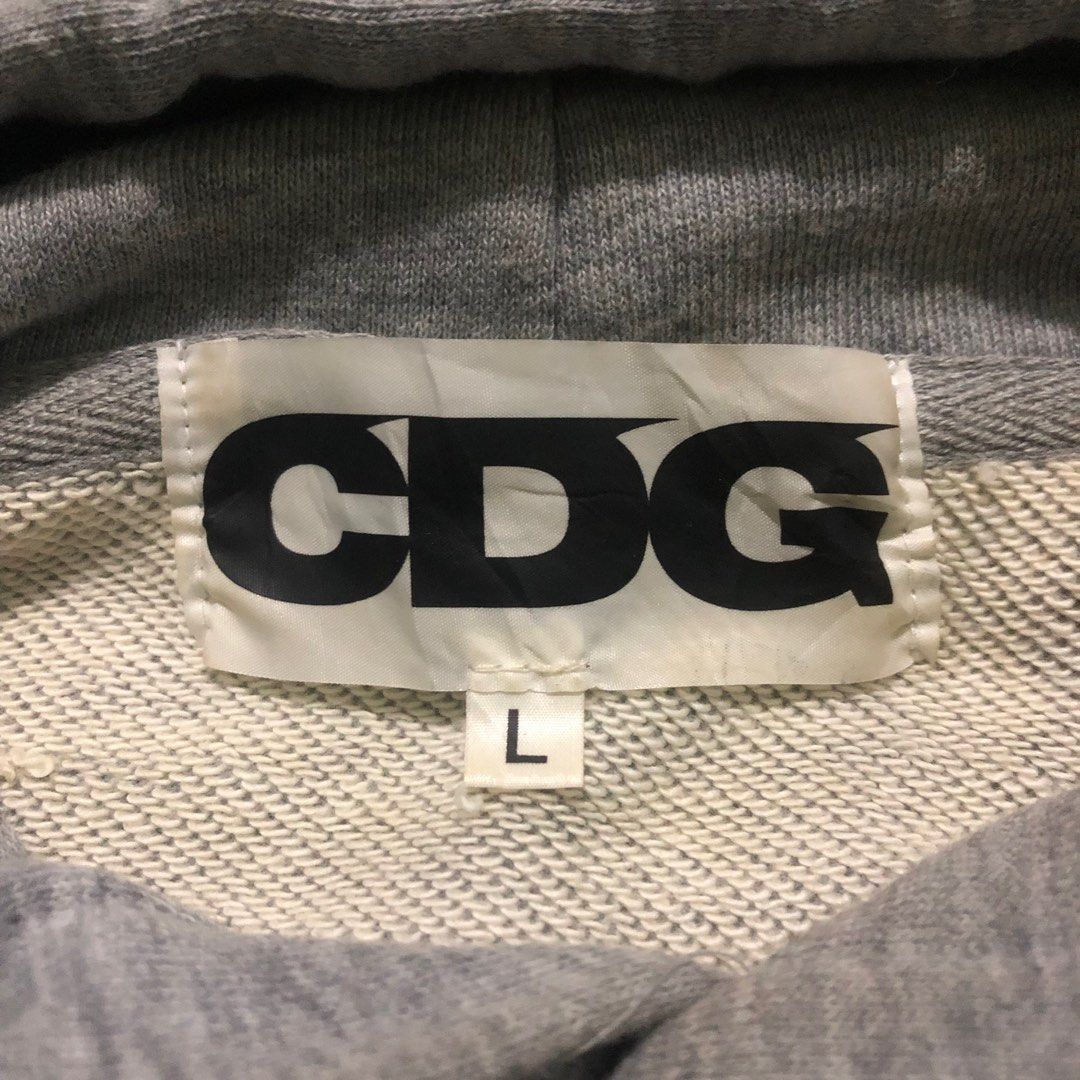 CDG by Comme des Garcons × Comme des Garcons × Japanese Brand Cdg ad 2018 hoodie grey Size US L / EU 52-54 / 3 - 4 Thumbnail