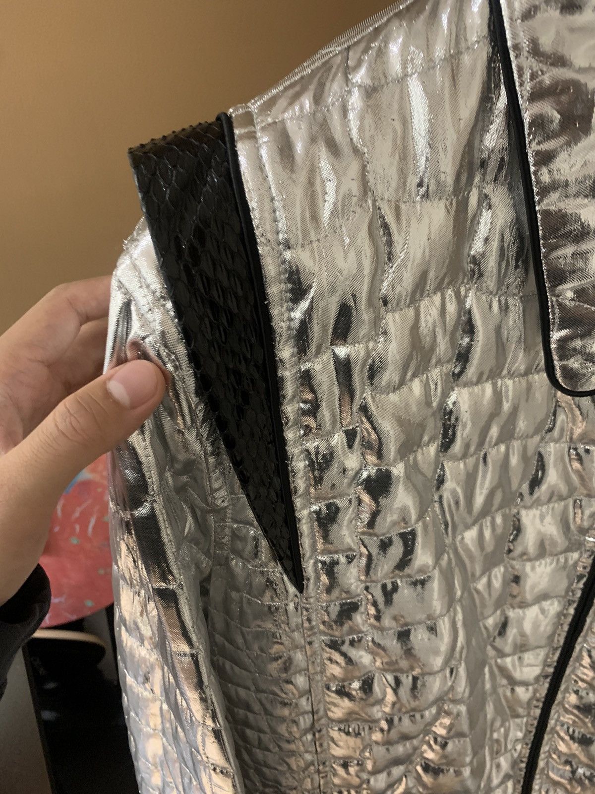 Celine Celine 2019SS Crocodile patten silk teddy jacket Size US M / EU 48-50 / 2 - 2 Thumbnail