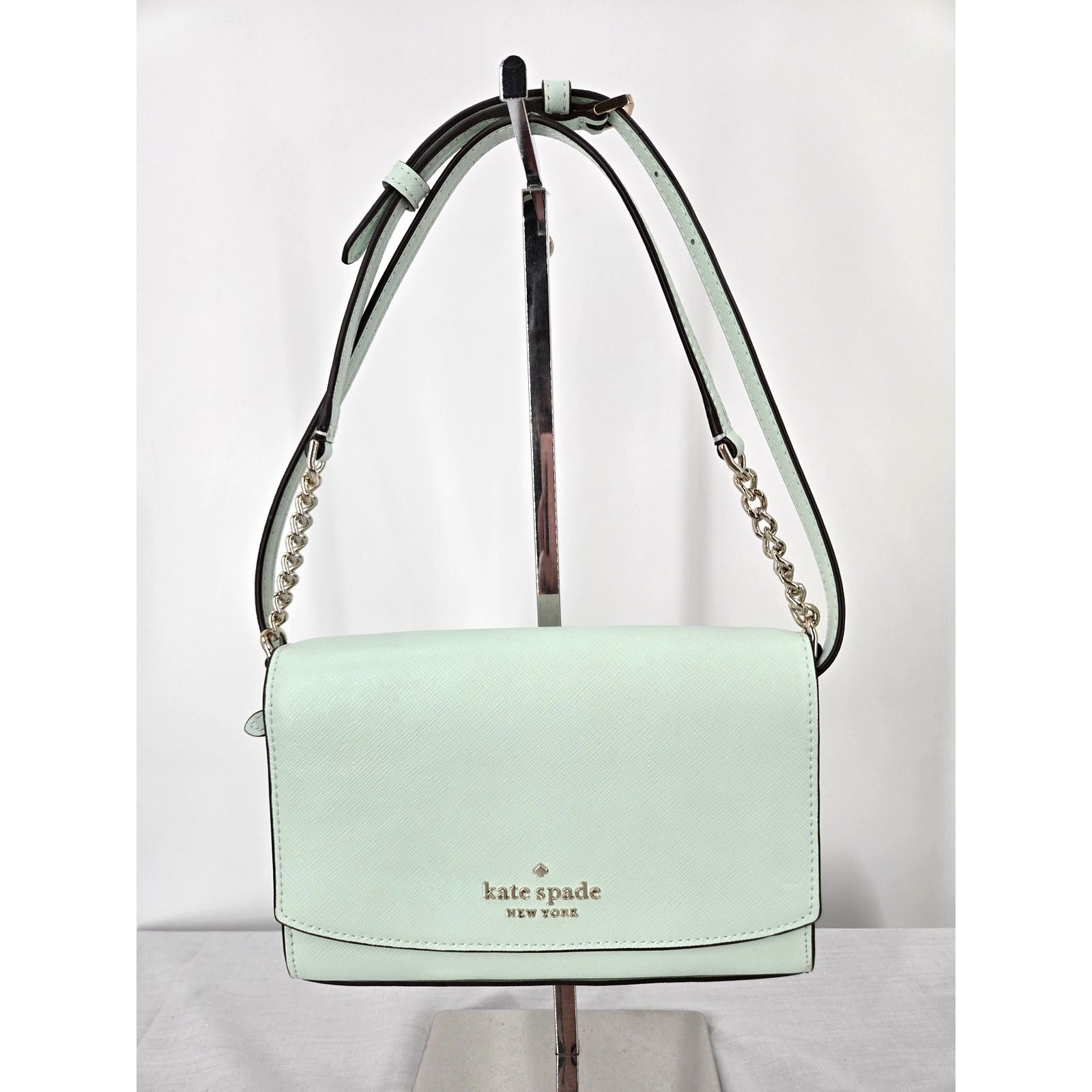 Kate Spade Kate Spade Carson Saffiano Leather Crossbody in Mint Size ONE SIZE - 1 Thumbnail