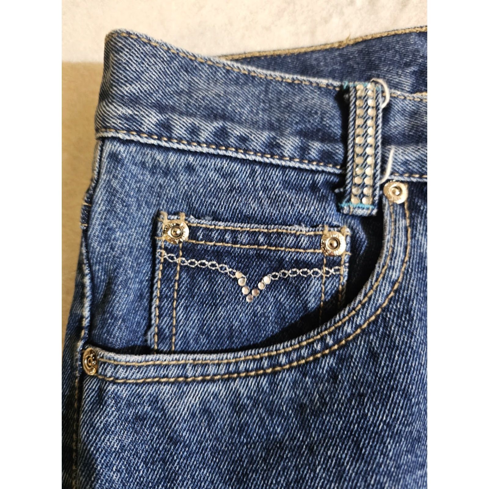 Vintage VINTAGE Lawman World Class Denim Western Flare Jeans Womens Sz 7 Inseam 30" Medium Wash Size 28" / US 6 / IT 42 - 7 Thumbnail