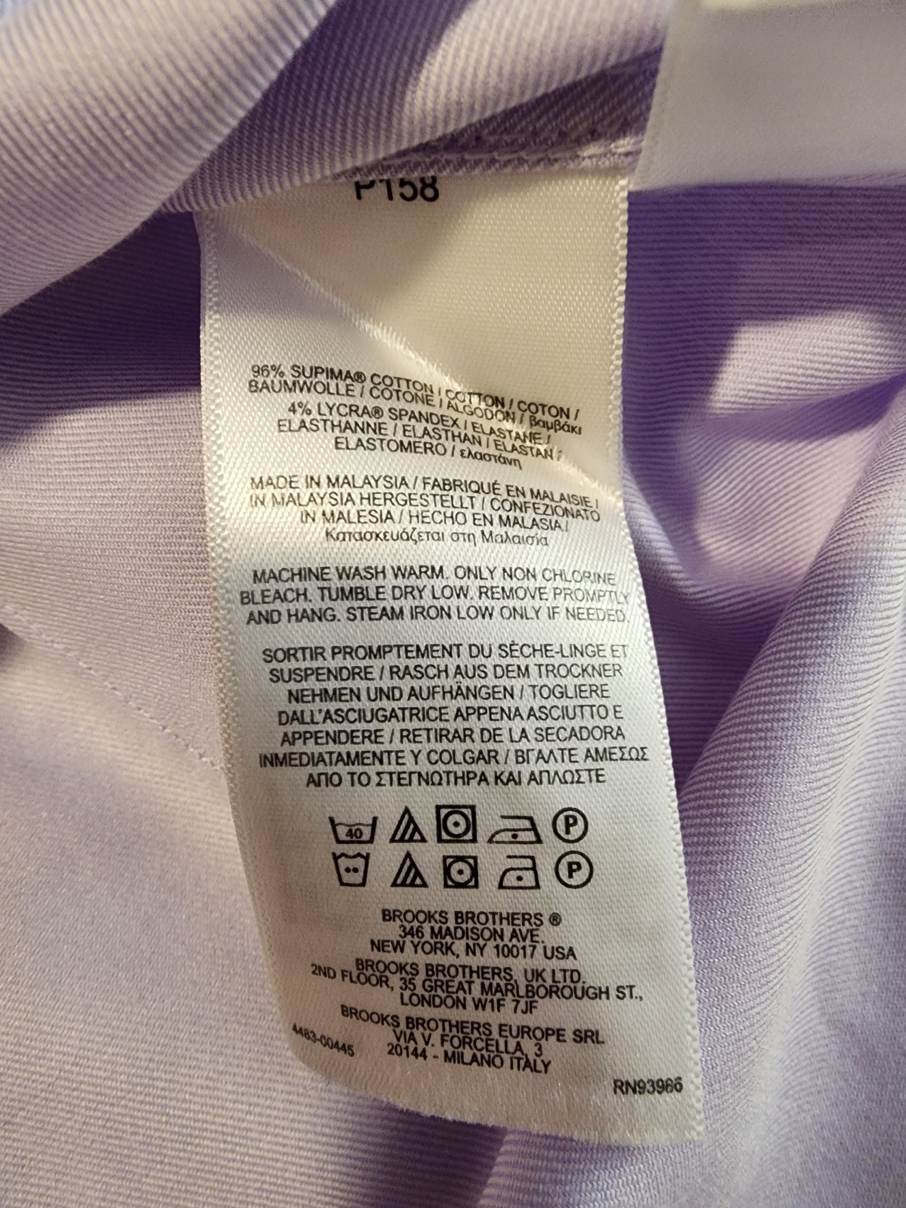 Brooks Brothers Brooks Brothers Supima Cotton Dress Shirt 15.5-32 Size US M / EU 48-50 / 2 - 3 Thumbnail