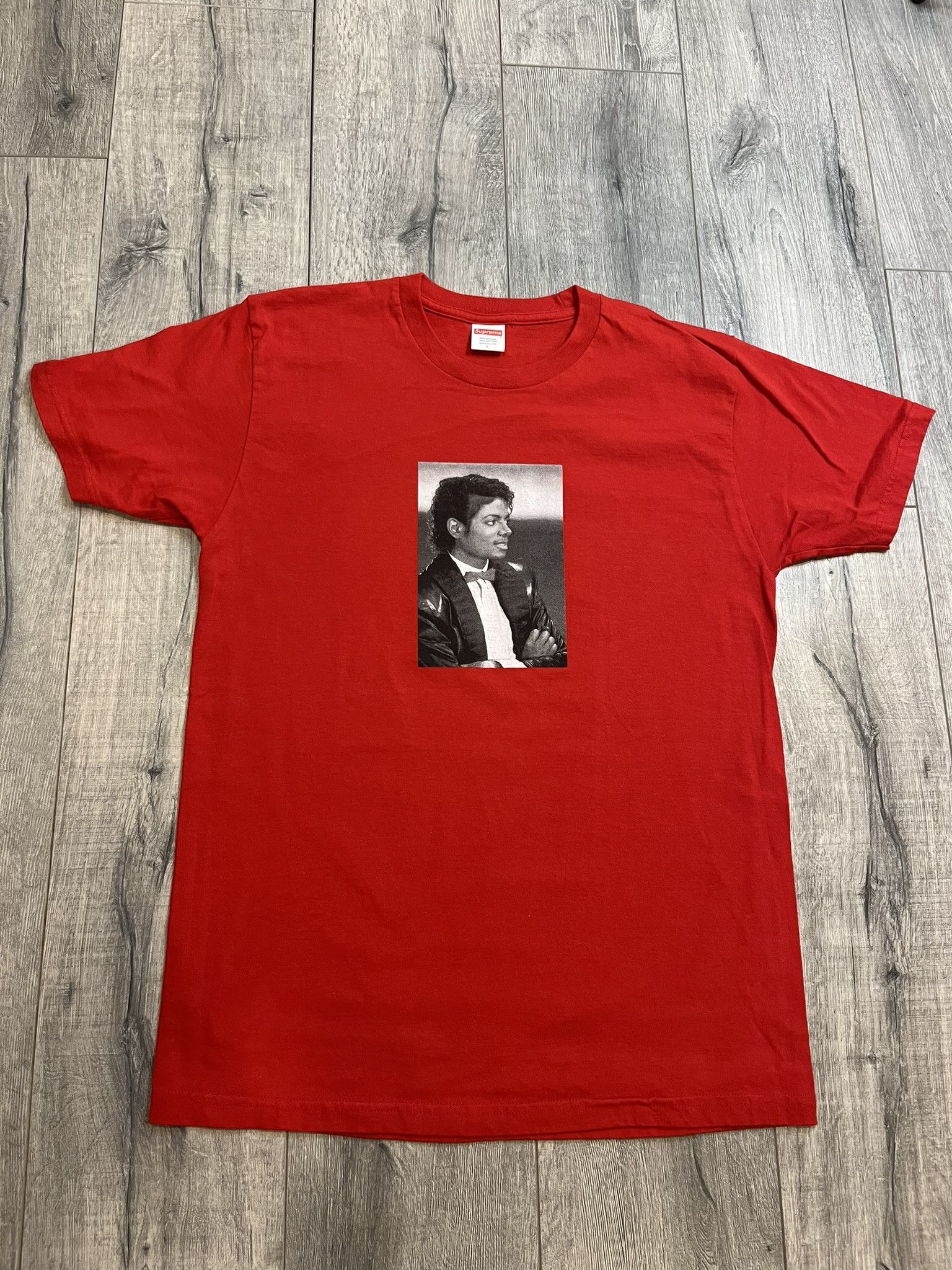 Supreme Supreme Michael Jackson Tee. Red. FW17. Large | Grailed