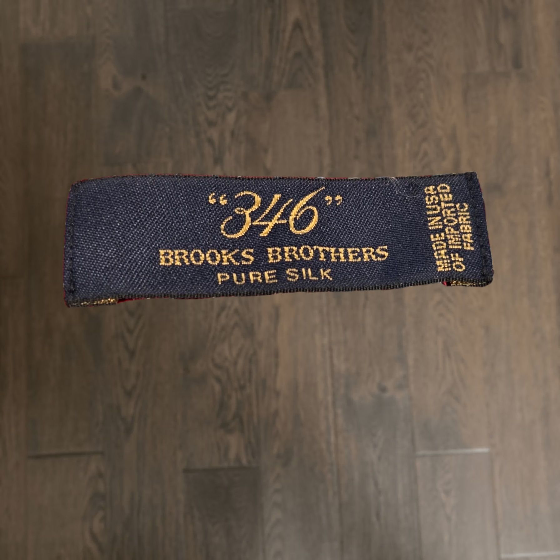 Brooks Brothers 346 Tie Mens Red Blue Geometric Silk Woven Classic Designer Necktie Usa, Men's