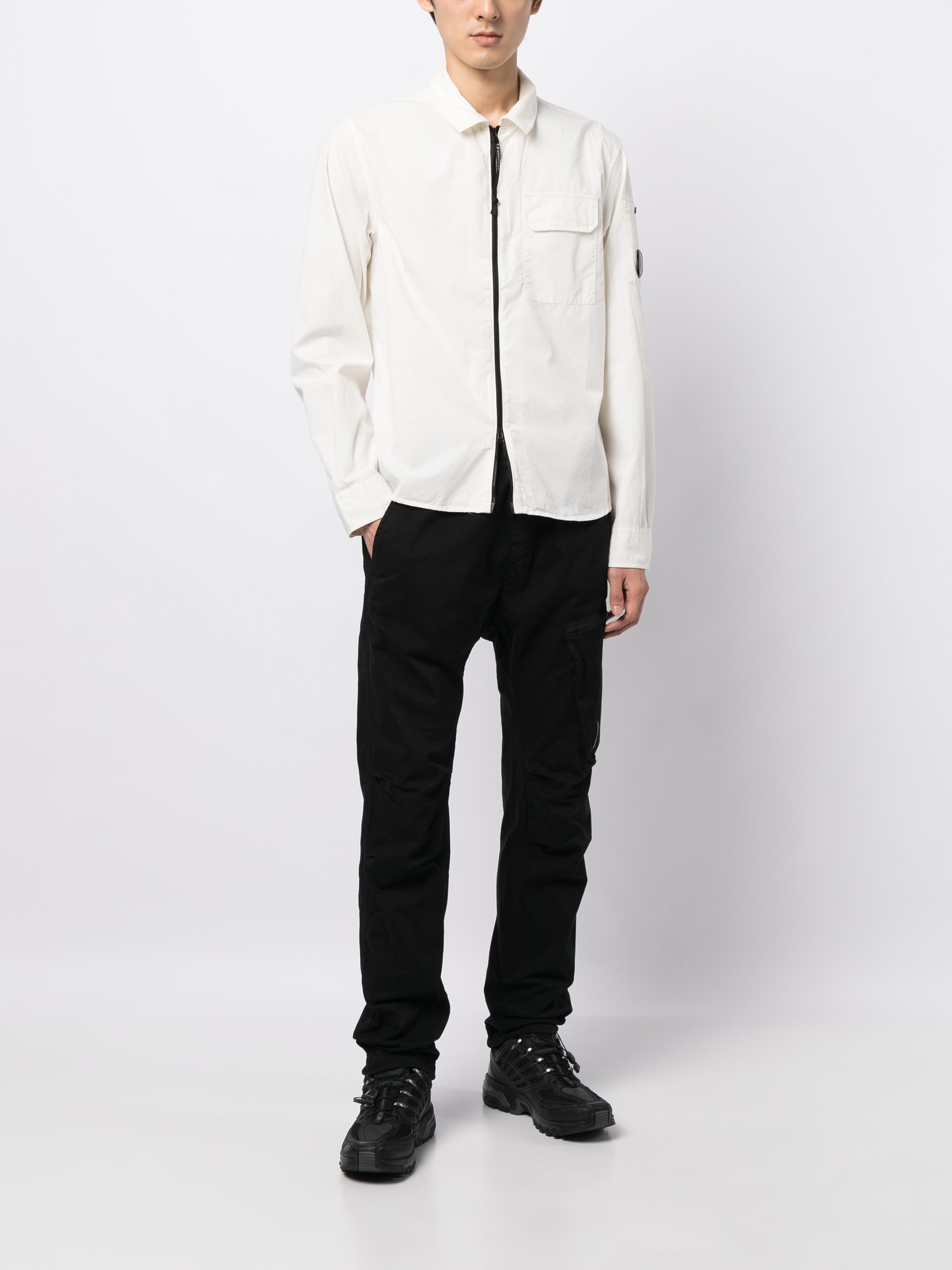 C.P. Company o1y1224 Logo Cargo Pant in Black Size US 30 / EU 46 - 2 Thumbnail