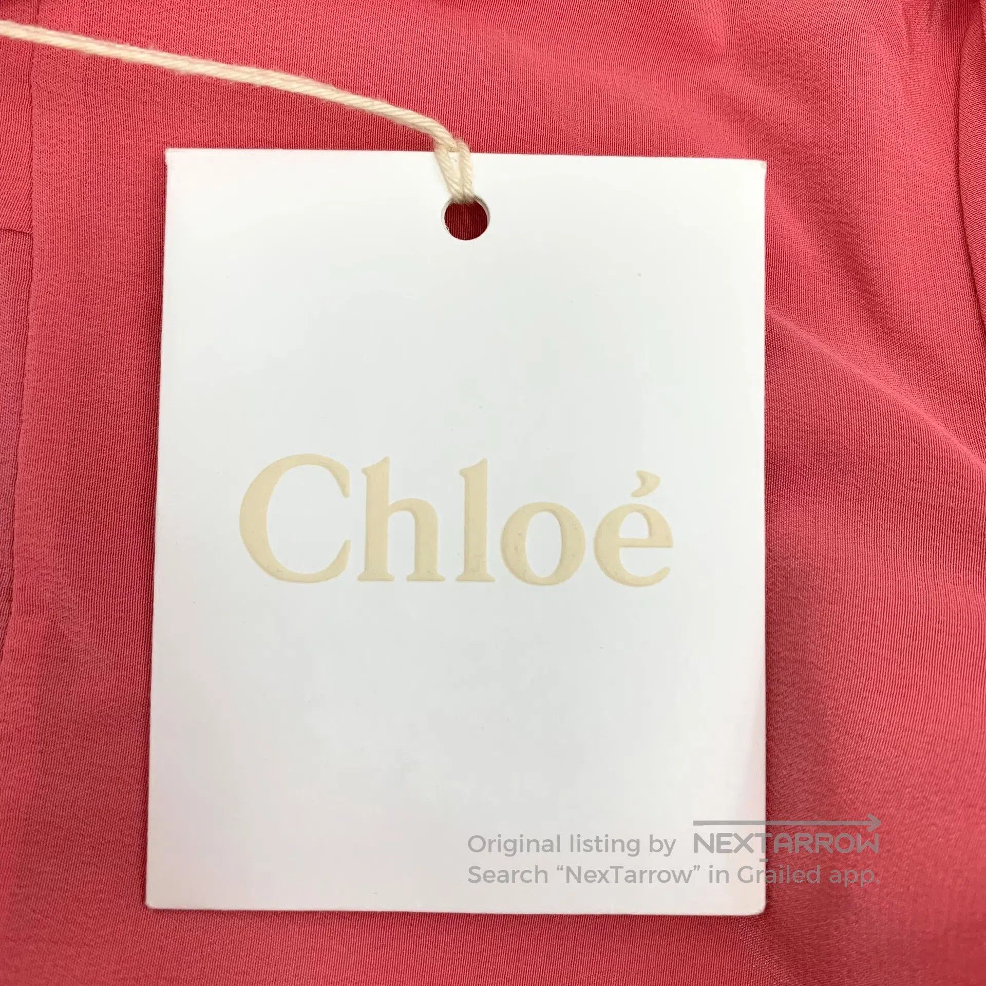 Chloe Chloe Contrast mulberry silk collar long-sleeved shirt| Size XS / US 0-2 / IT 36-38 - 6 Thumbnail