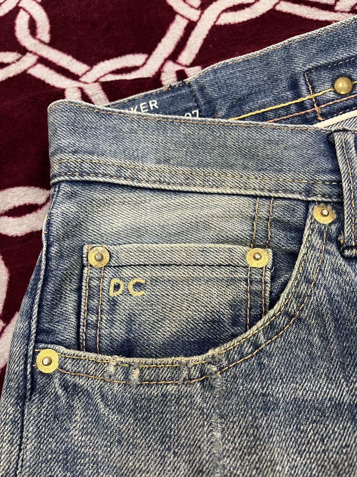 Japanese Brand Deluxe Clothing Distressed Reworked Half Selvedge Denim Size US 34 / EU 50 - 11 Thumbnail