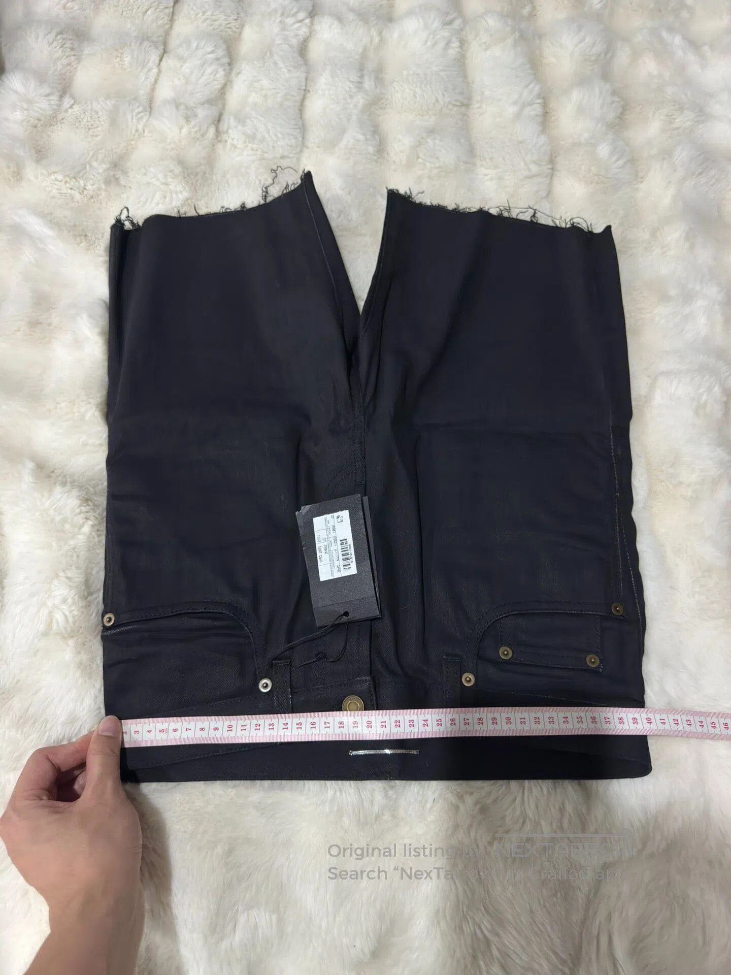Saint Laurent Paris Saint Laurent Paris Solid black denim shorts| Size US 28 / EU 44 - 7 Thumbnail