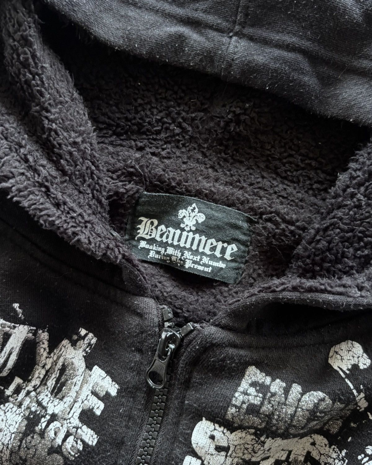 Beaumere 2000s Beumere Poem Sierra Black Hoodie Size US L / EU 52-54 / 3 - 3 Thumbnail