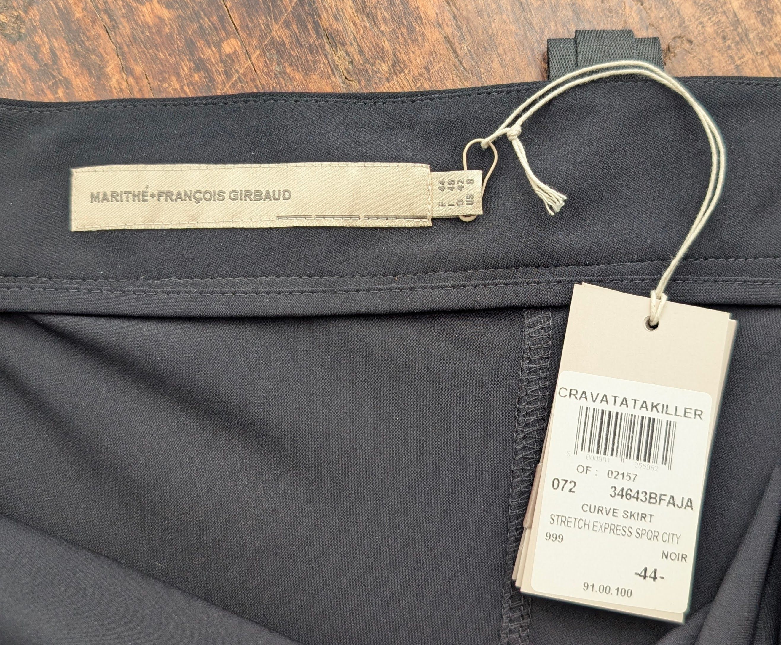 Marithe + Francois Girbaud Marithe Francois Girbaud VTG Blk Womens Curve Skirt Size 12 Size 34" / US 12 / IT 48 - 8 Thumbnail