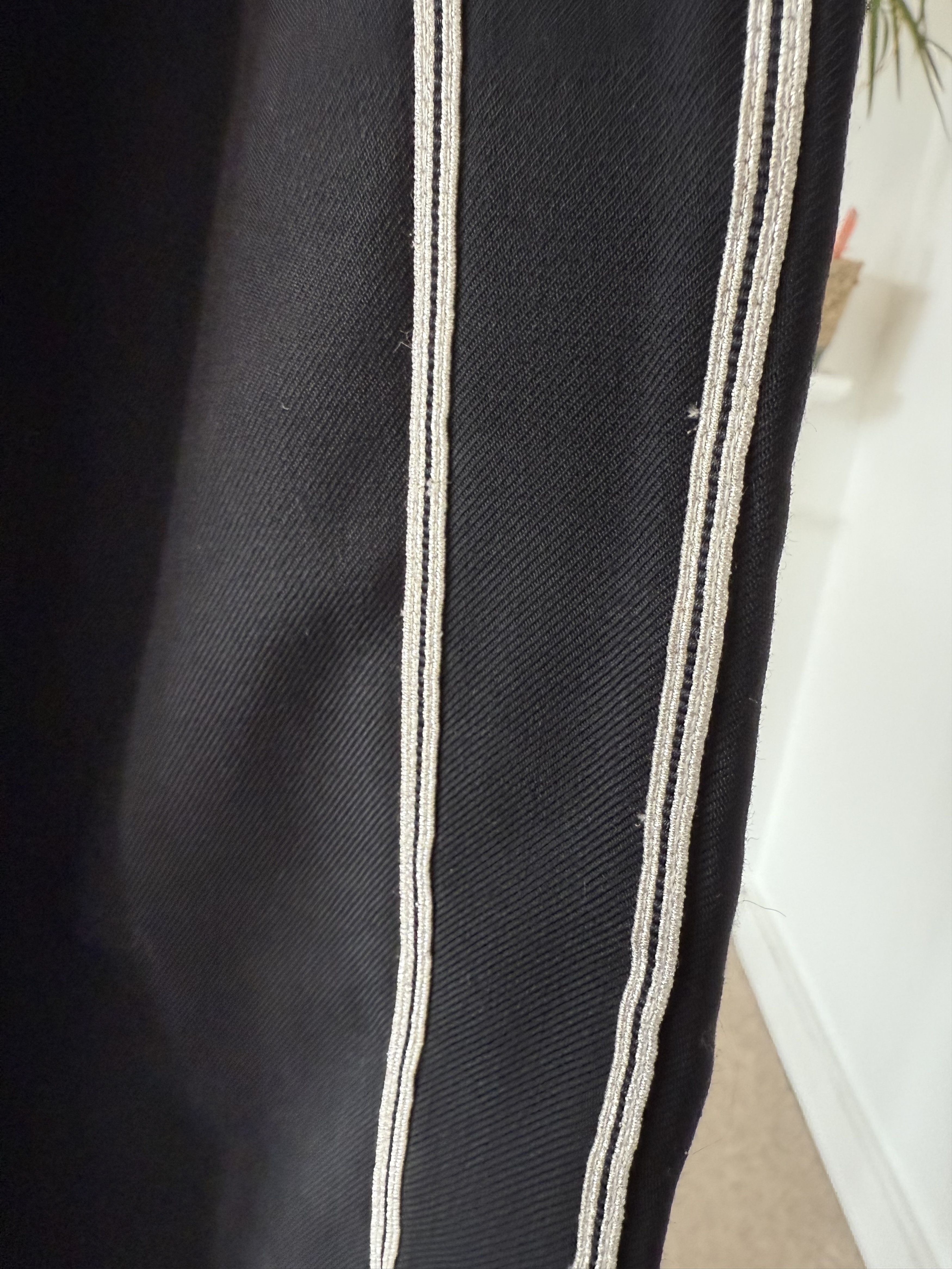 Saint Laurent Paris SS17 Saint Laurent Silver Striped Formal Trousers Size 46R - 10 Thumbnail
