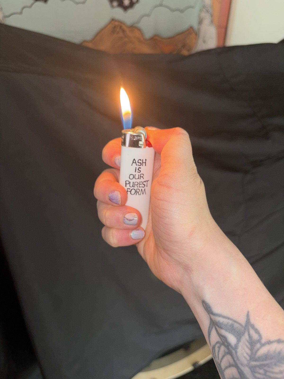 Lil Peep Official Lil Peep “ash is our purest form” lighter BRAND NEW Size ONE SIZE - 3 Thumbnail