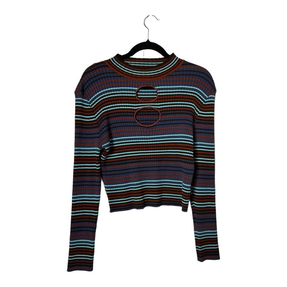 Madden NYC Madden NYC l Cut Out Ribbed Sweater XXL Size XXL / US 16-18 / IT 52-54 - 2 Thumbnail