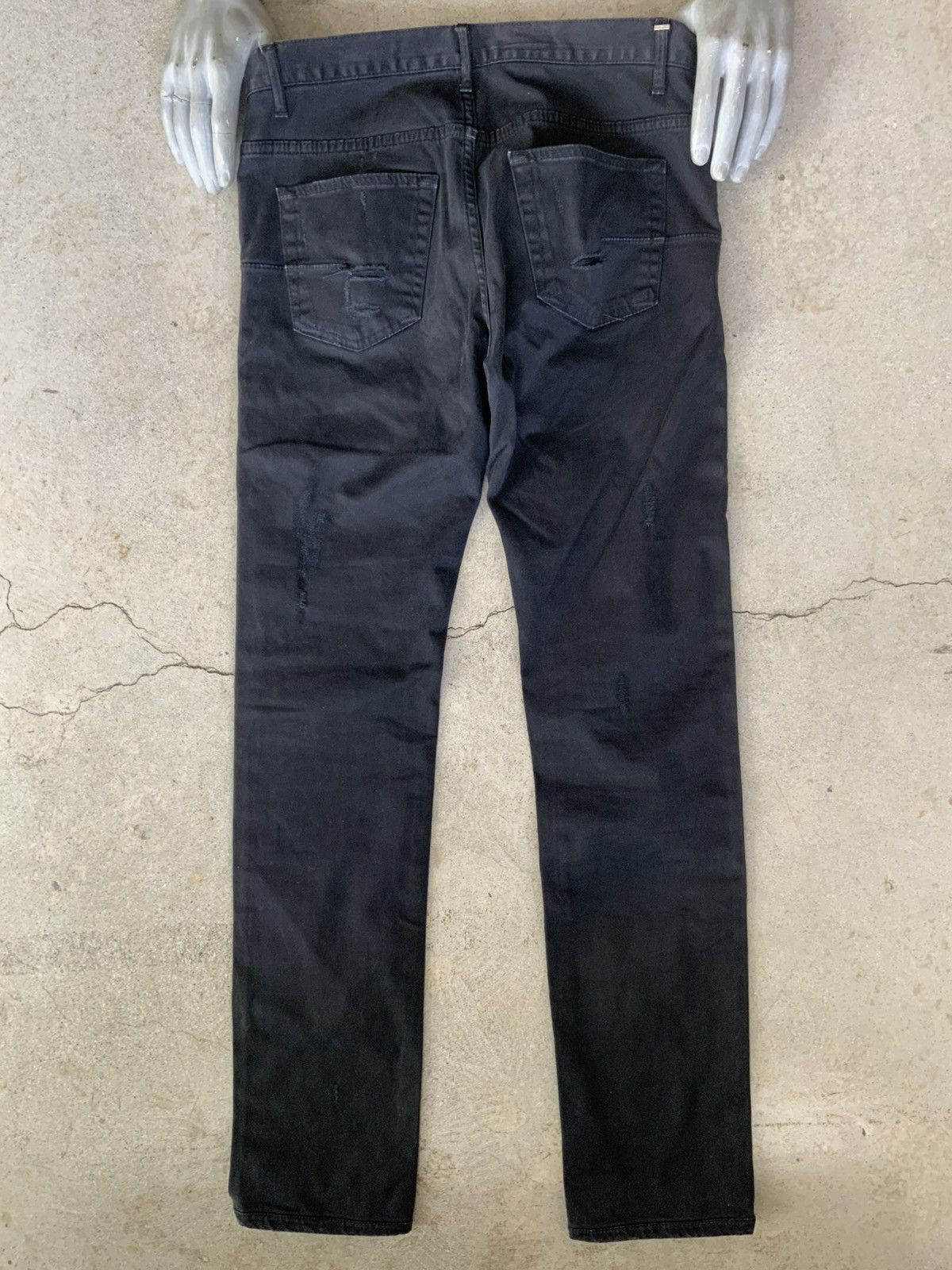 Dior ARCHIVE DIOR KRIS VAN ASSCHE BORO REPAIR CRASH DENIM JEANS Size US 31 - 2 Thumbnail