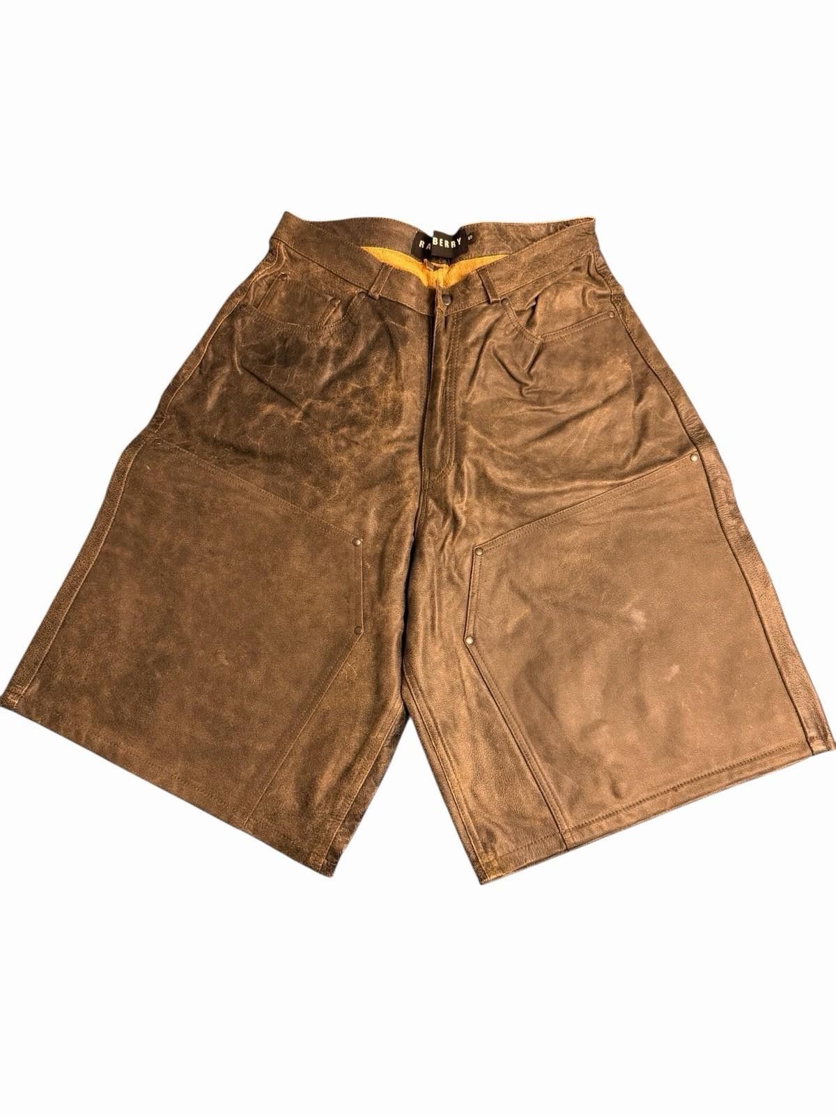 Other GV Gallery Raspberry Hills RUSTED CHOCOLATE LEATHER SHORTS Size US 30 / EU 46 - 1 Thumbnail