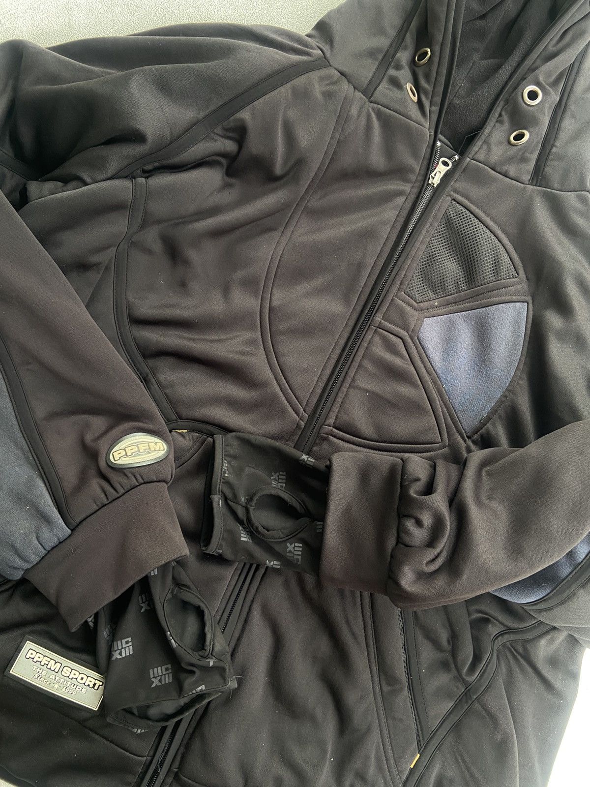 PPFM 2000s PPFM - PPFMTHE+ Research Grup Zip Hoodie Jacket Size US L / EU 52-54 / 3 - 5 Thumbnail