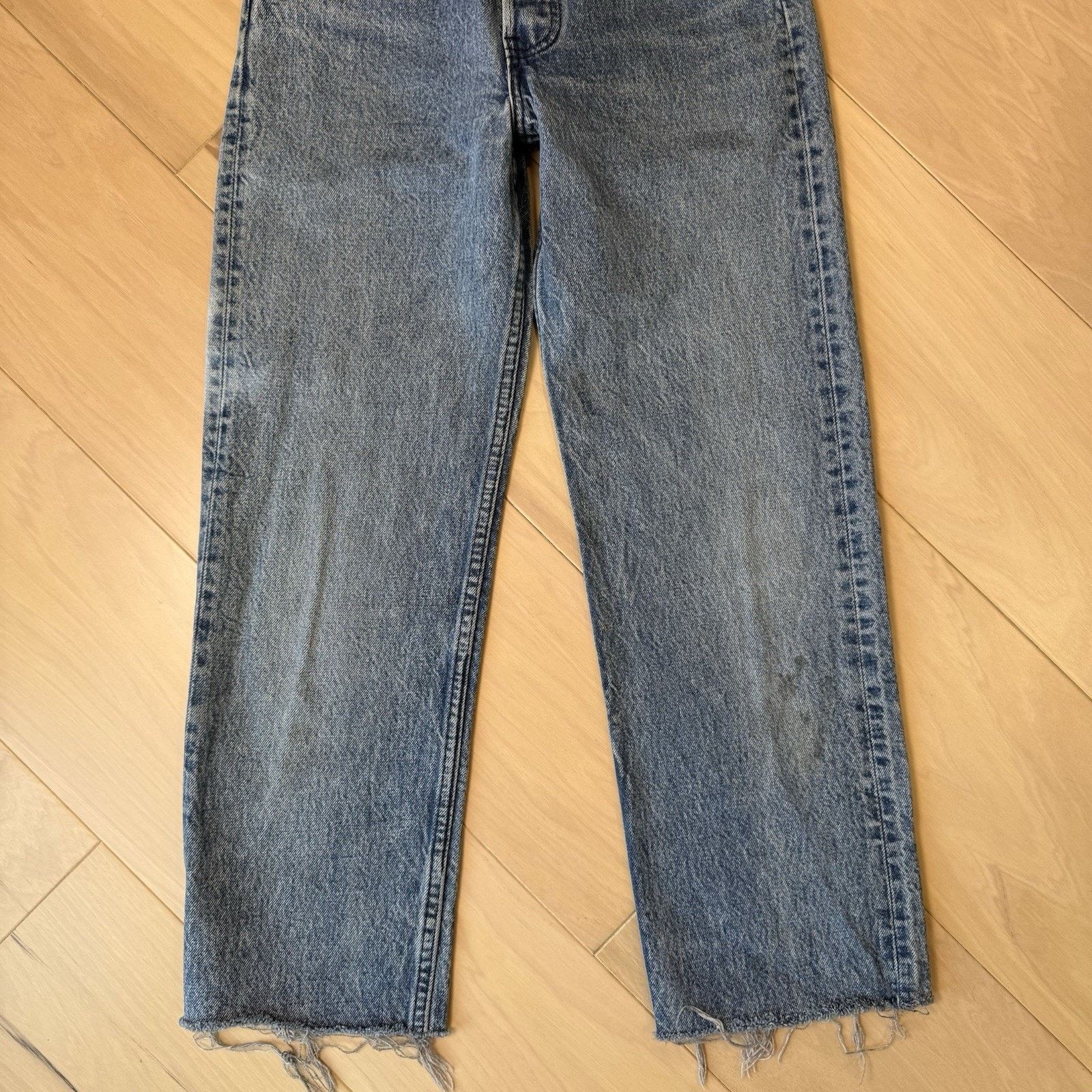 Levi's Vintage Levis 701 Jeans 24 Blue Straight Leg 80s Denim Size 24" / US 00 / IT 34 - 4 Thumbnail