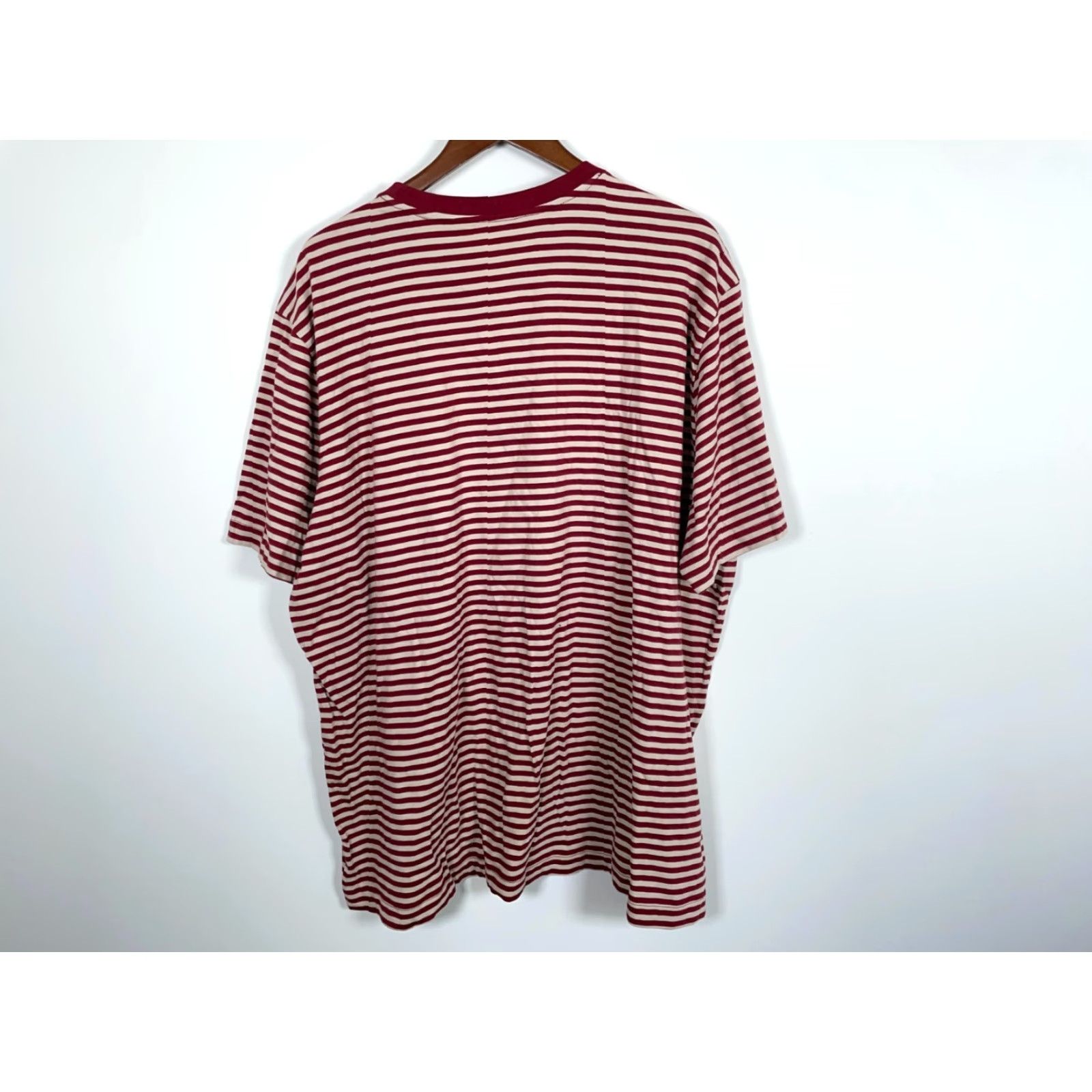 Vintage VINTAGE Sonoma Striped T-Shirt Adult XLT Red Beige 90s Punk Mens Size US XL / EU 56 / 4 - 2 Thumbnail